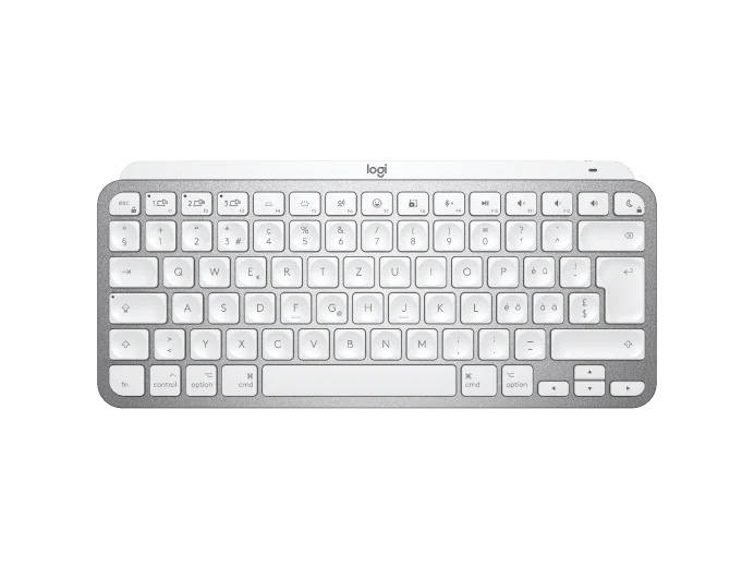 Logitech MX Keys Mini für Mac, Hellgrau, Bluetooth, Schweiz