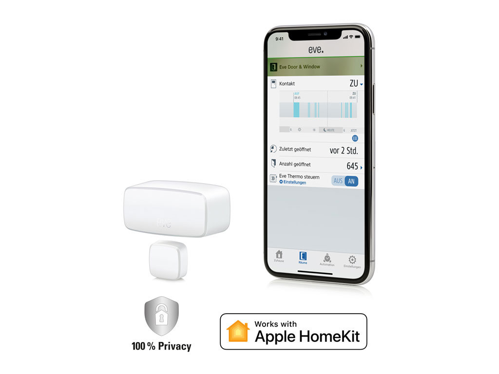 Eve Door & Window, Apple HomeKit, Tür- und Fenstersensoren