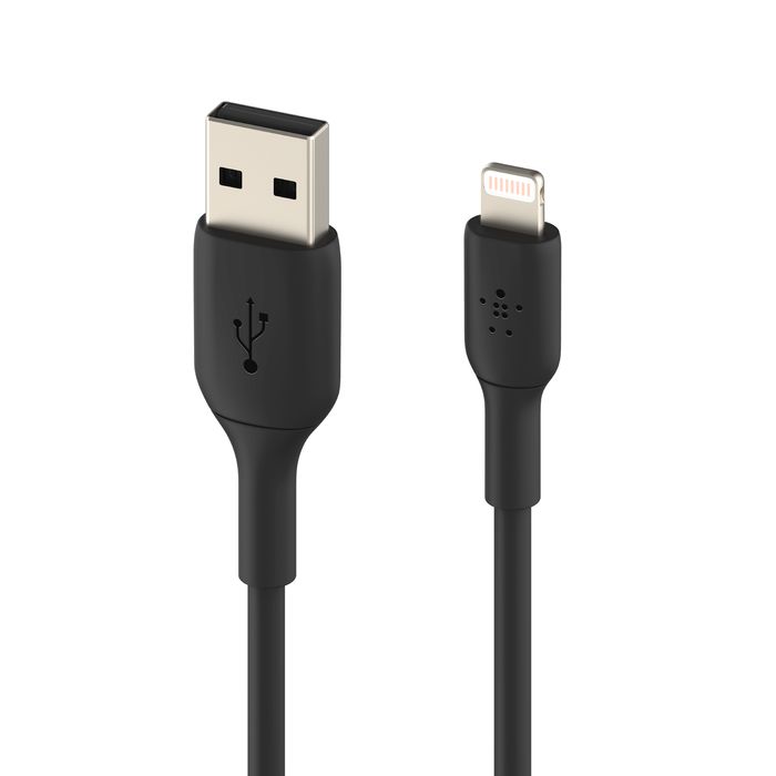 Belkin USB-A auf Lightning Kabel, Schwarz, 0,15m
