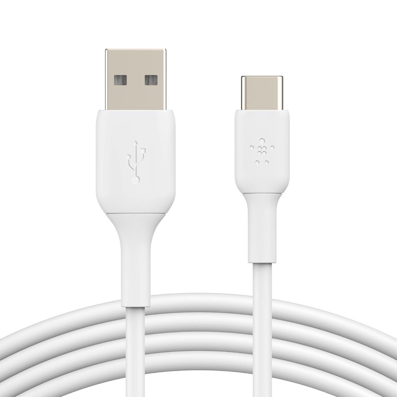 Belkin USB-A auf USB-C Kabel, Weiß, USB-A auf USB-C, 1m, 15W