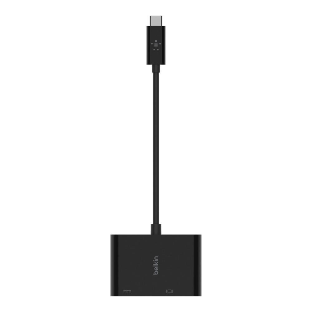 Belkin USB-C auf VGA-Ladeadapter, Schwarz
