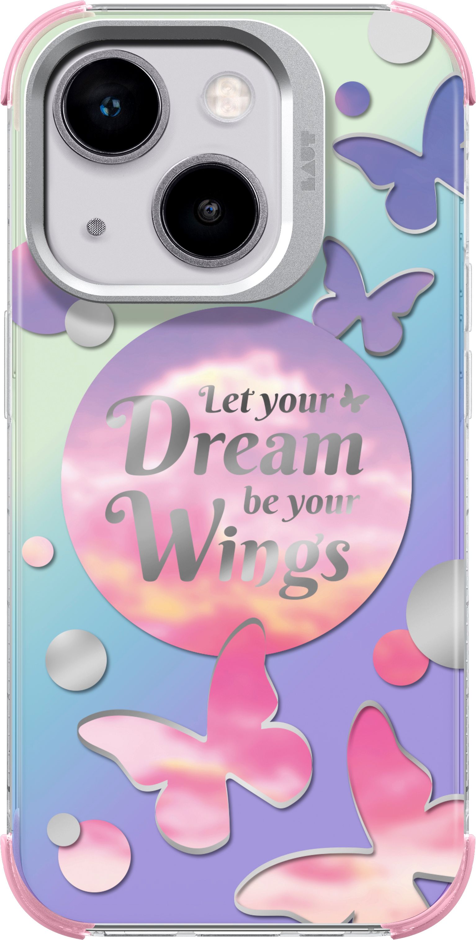 LAUT Pop Dreamy Case für iPhone 15 Plus/14 Plus, Transparent