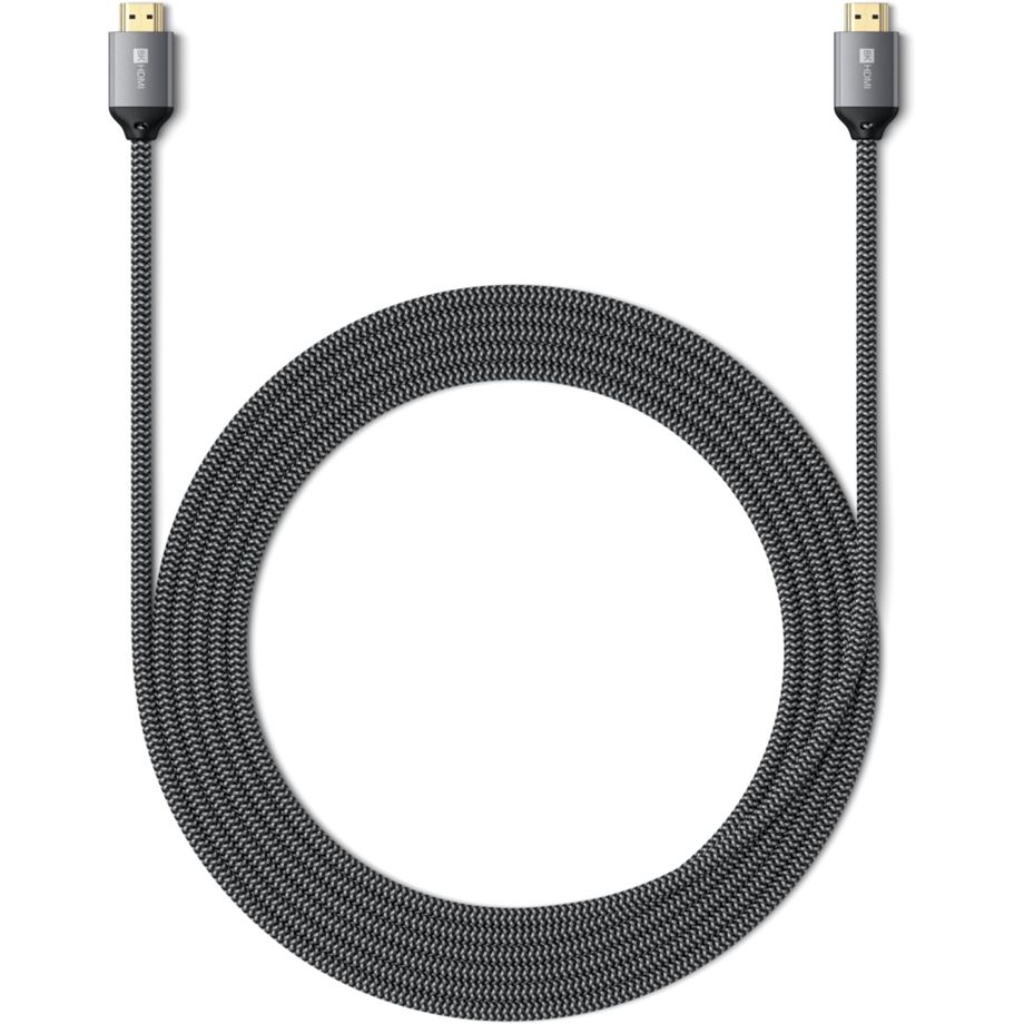Satechi 8K ULTRA HD HDMI 2.1 Kabel, 2m, Schwarz, Schwarz, 2m