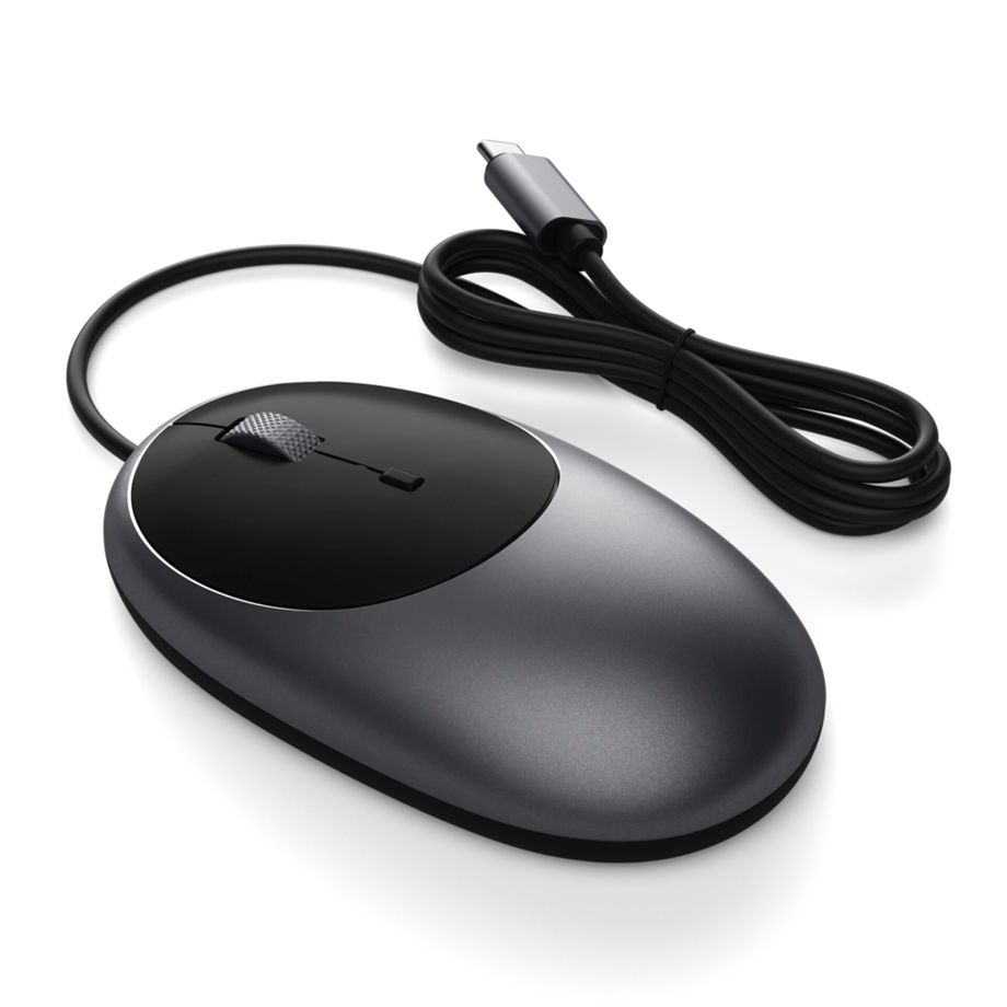 Satechi C1 USB-C Maus, Space Grau, Kabelgebunden
