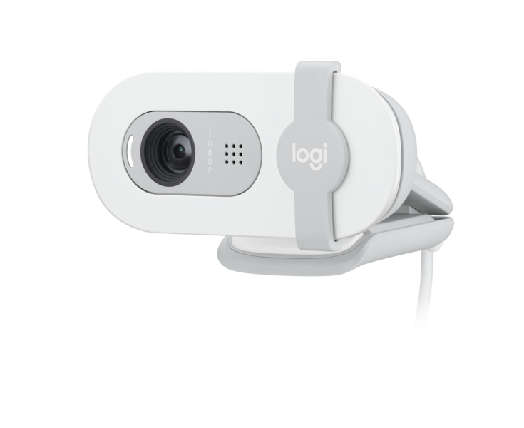 Logitech BRIO 100 Webcam, Weiß, USB-A, 1920 x 1080 (Full HD)