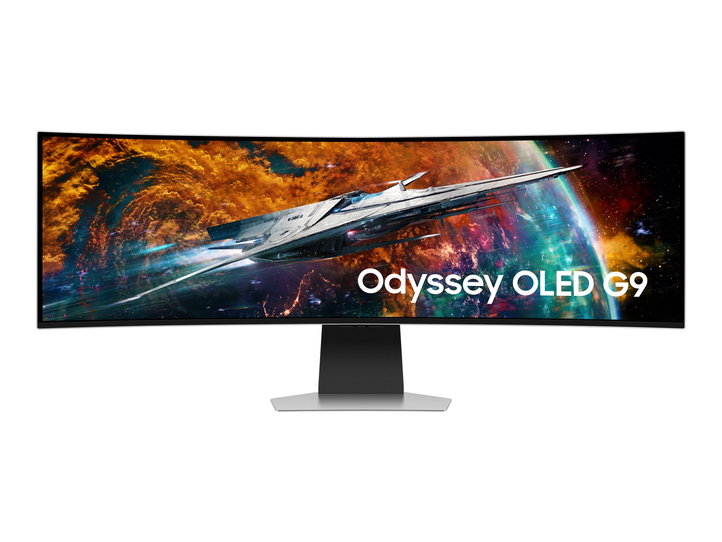 Samsung Odyssey G9 49" OLED Monitor, Silber, 5120 x 1440 (DQHD), Curved