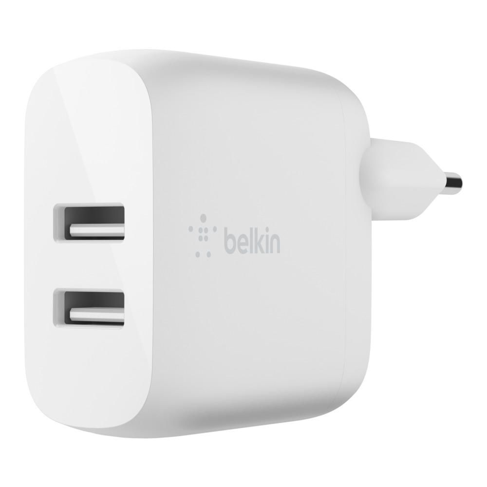 Belkin BOOST CHARGE USB-A Dual Ladegerät, Weiß, 24W