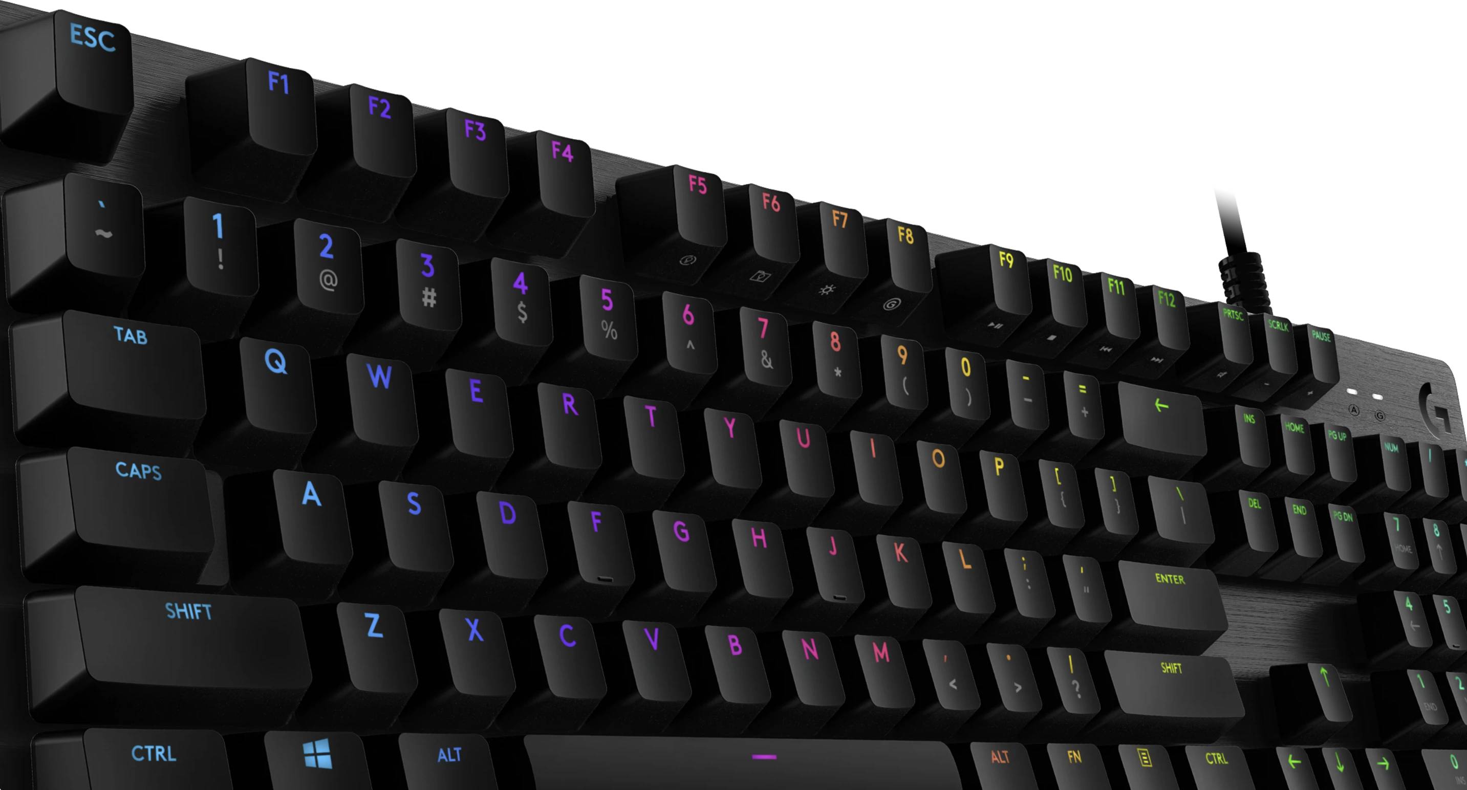 Logitech G512 Gamingtastatur, Schwarz, Kabelgebunden, Schweiz