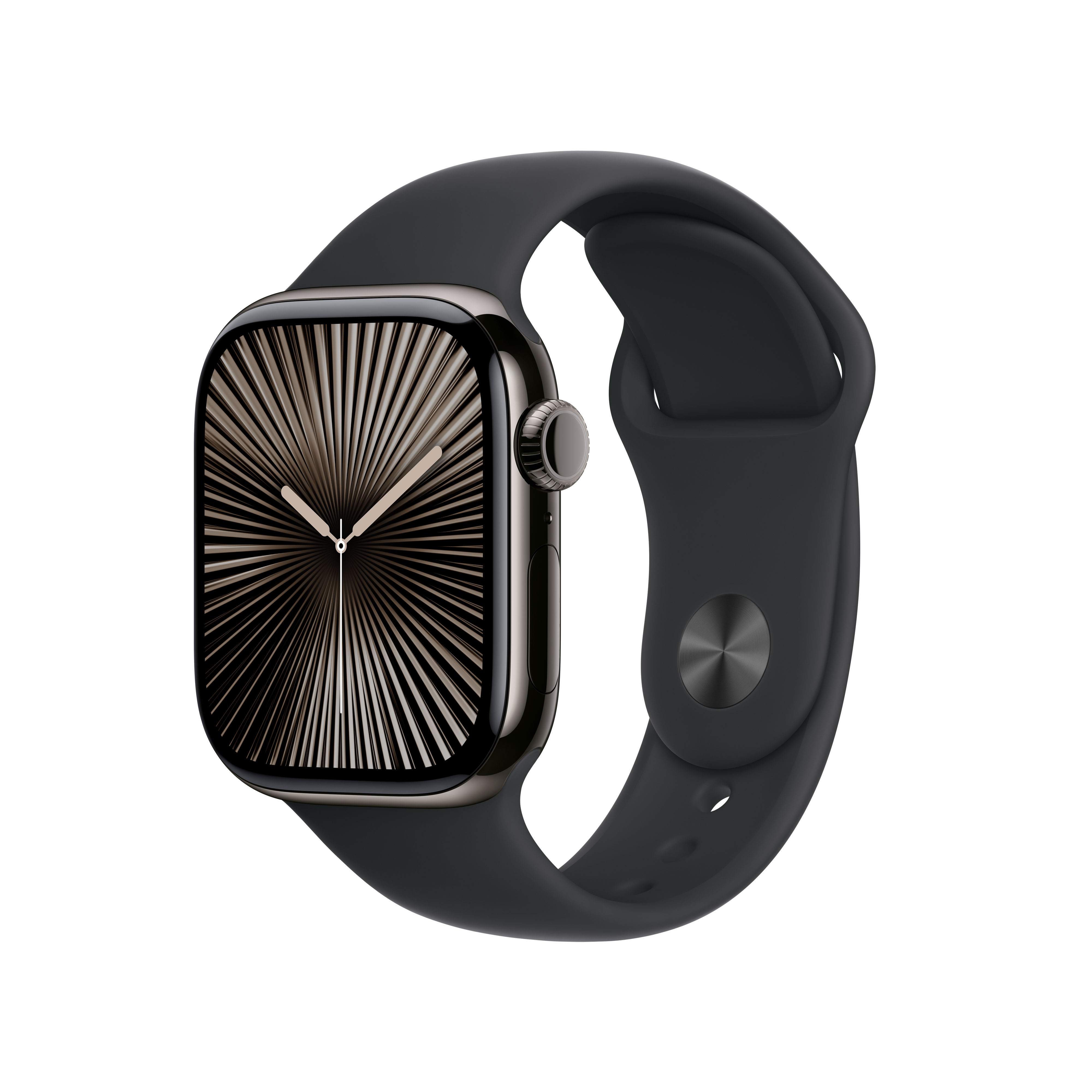 Apple Watch Series 10 Titan Schiefer, Schwarz, 42mm, GPS + Cellular, S/M