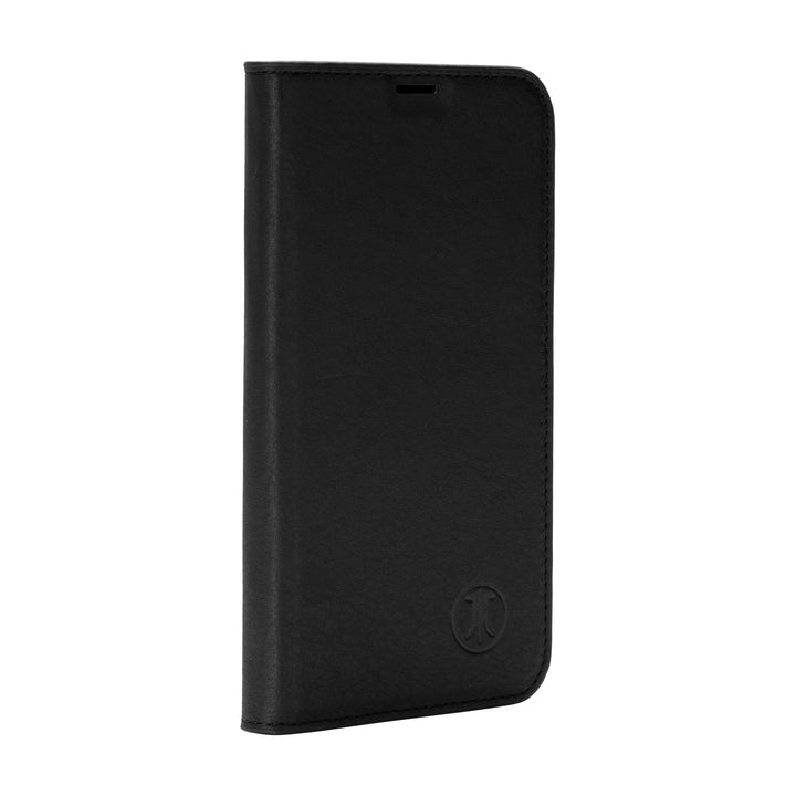 JT Berlin Leder Book Case Tegel für Apple iPhone 16, Schwarz, Schwarz, iPhone 16