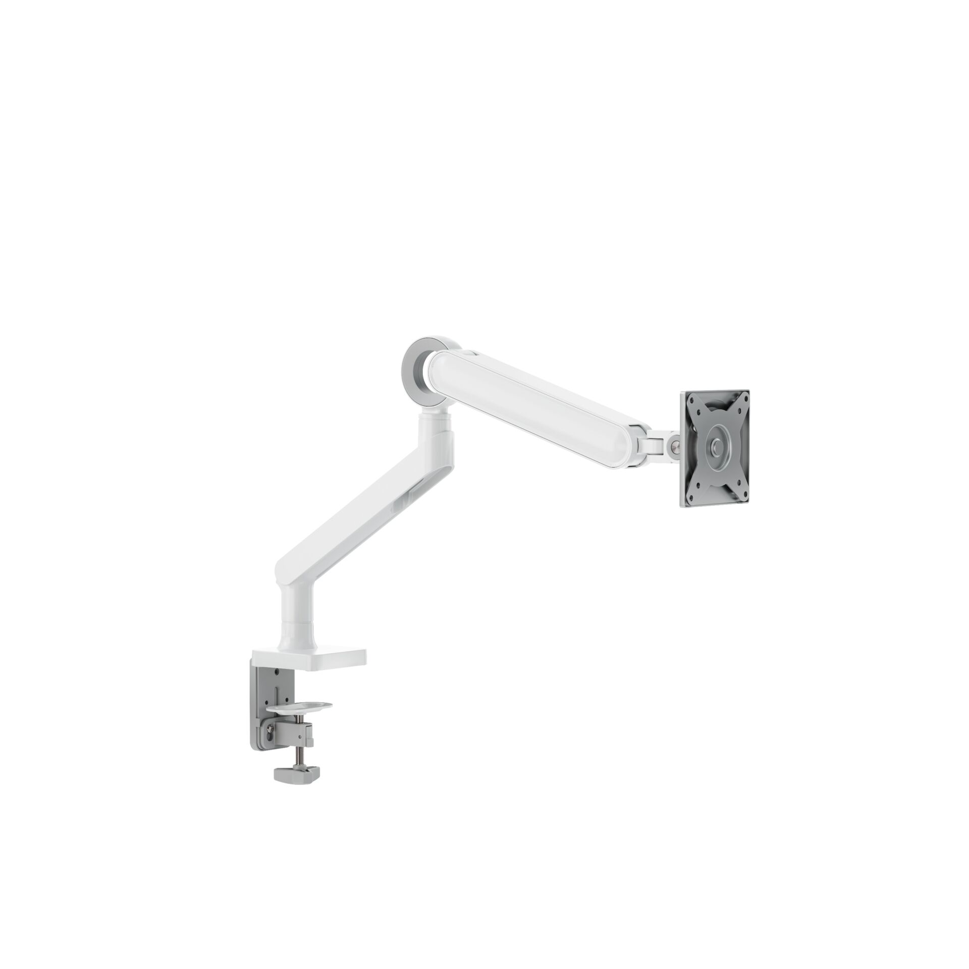 Alogic Glide Single flexibler Monitor Arm, Weiß, 17"-35"