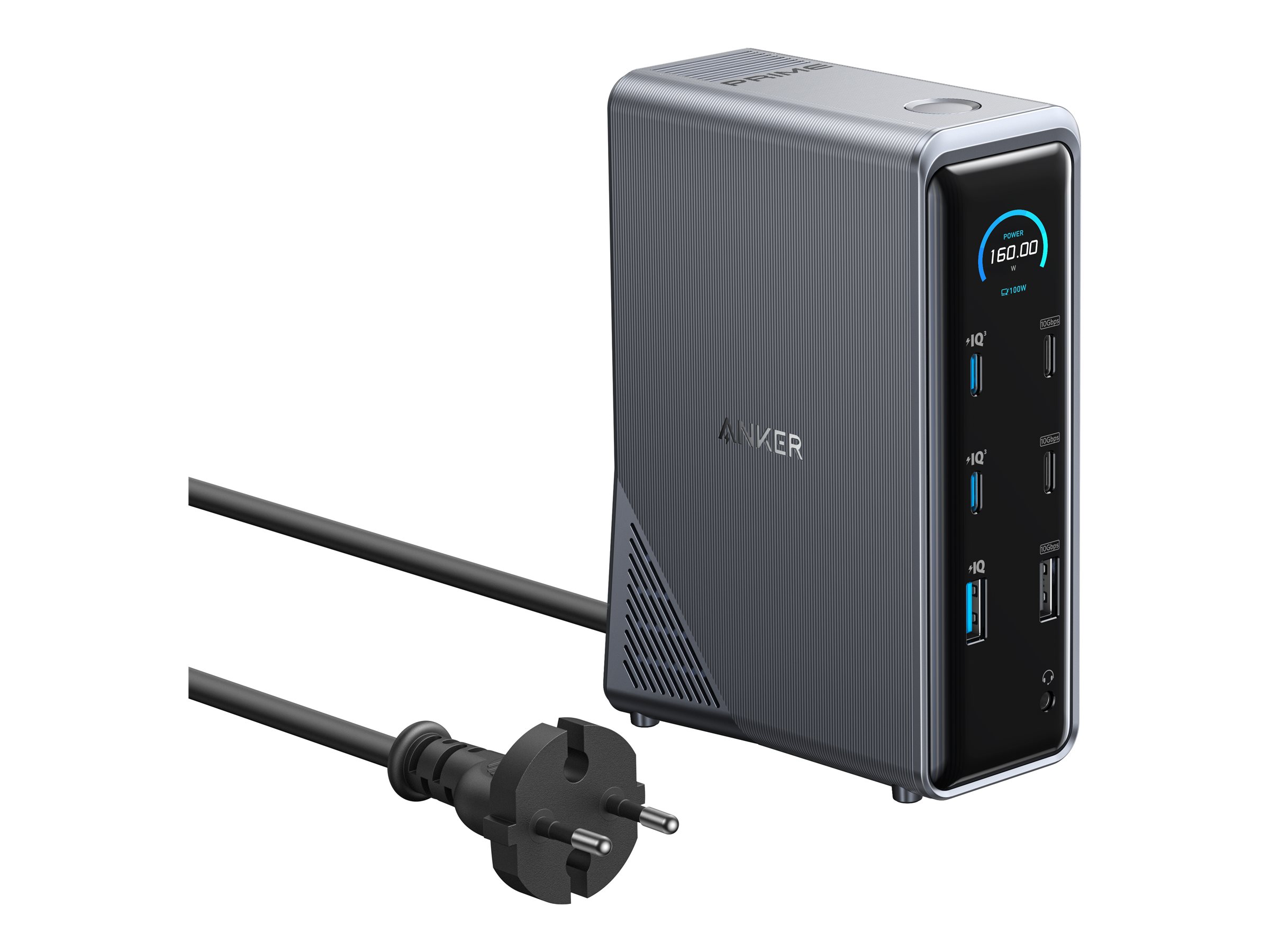 Anker Prime Ladedock (GaN) (14 in 1), Schwarz, USB-C, 14 in 1, 160W