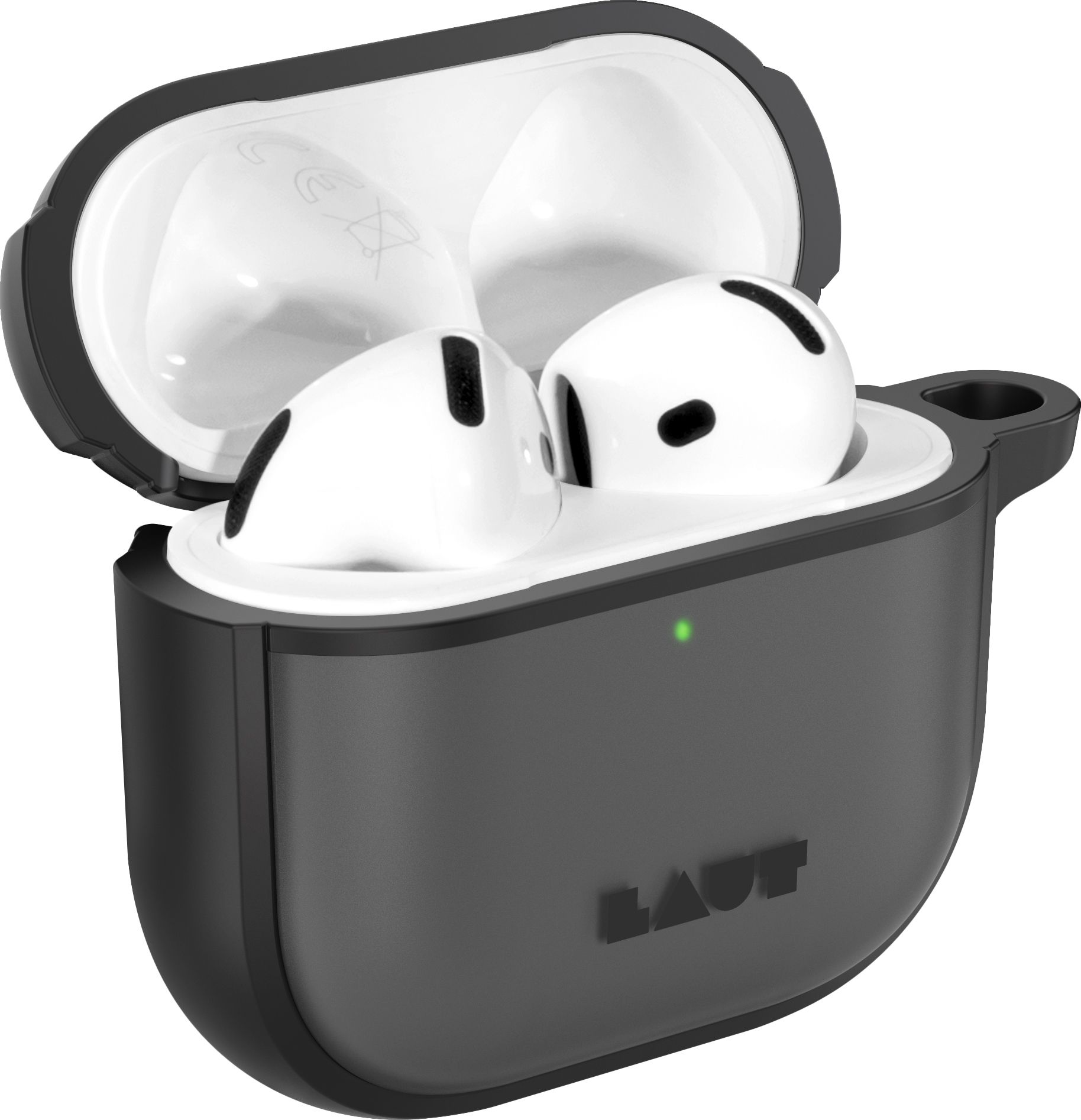 LAUT Huex Protect Case für AirPods Pro (4. Gen), Schwarz