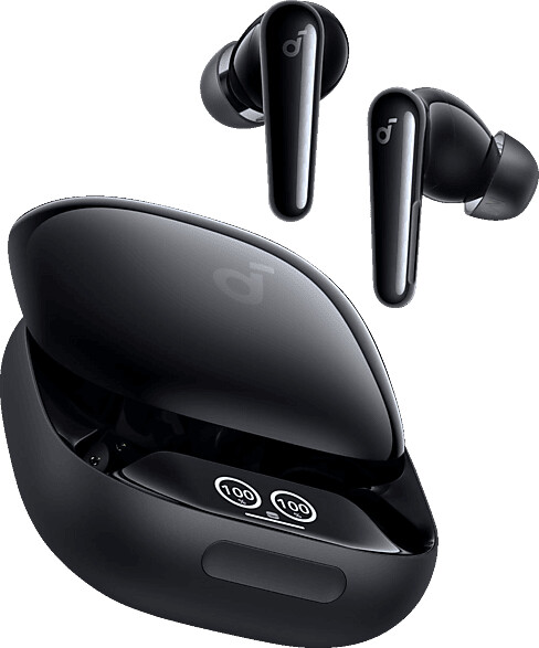 Soundcore Liberty 4 Pro NC Kopfhörer, Schwarz (Glänzend), In-Ear, Kabellos