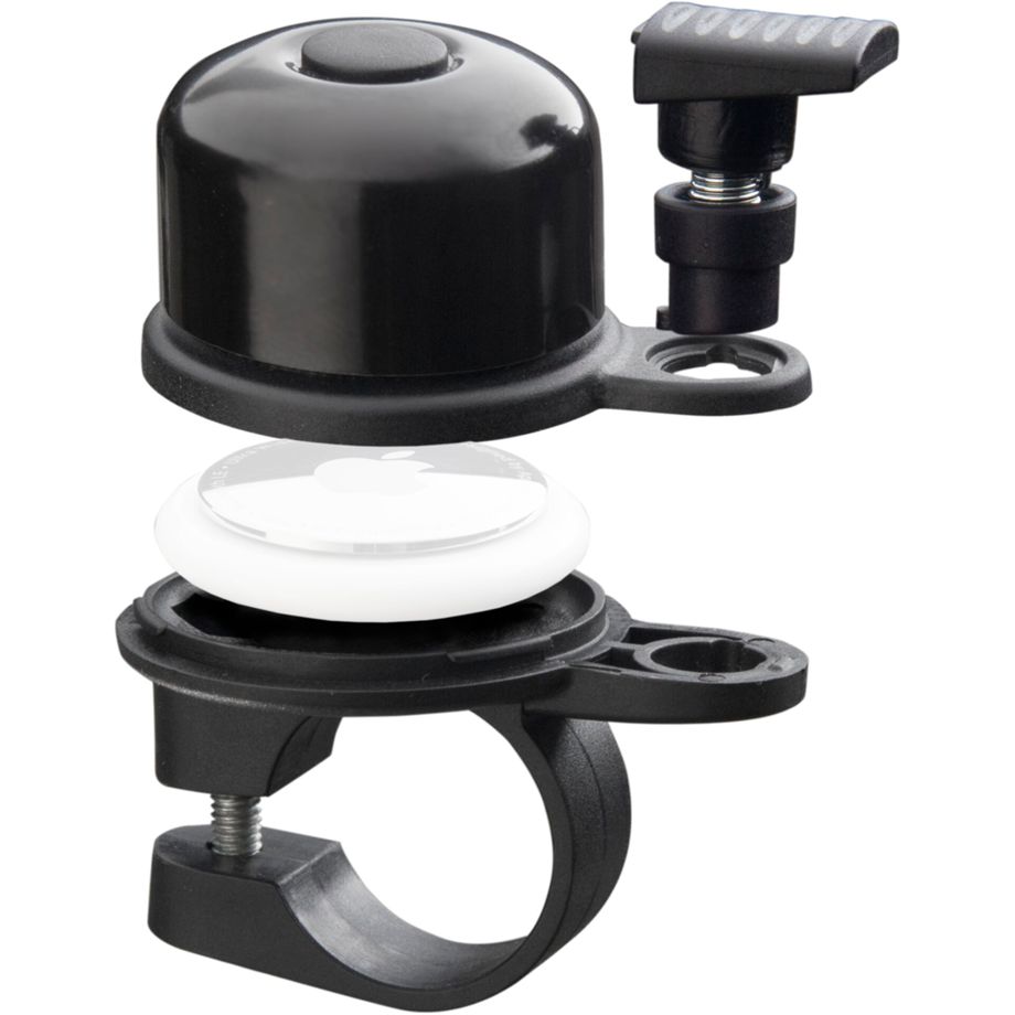 AirBell Fahrradklingel für Apple AirTag 31,8mm, Schwarz