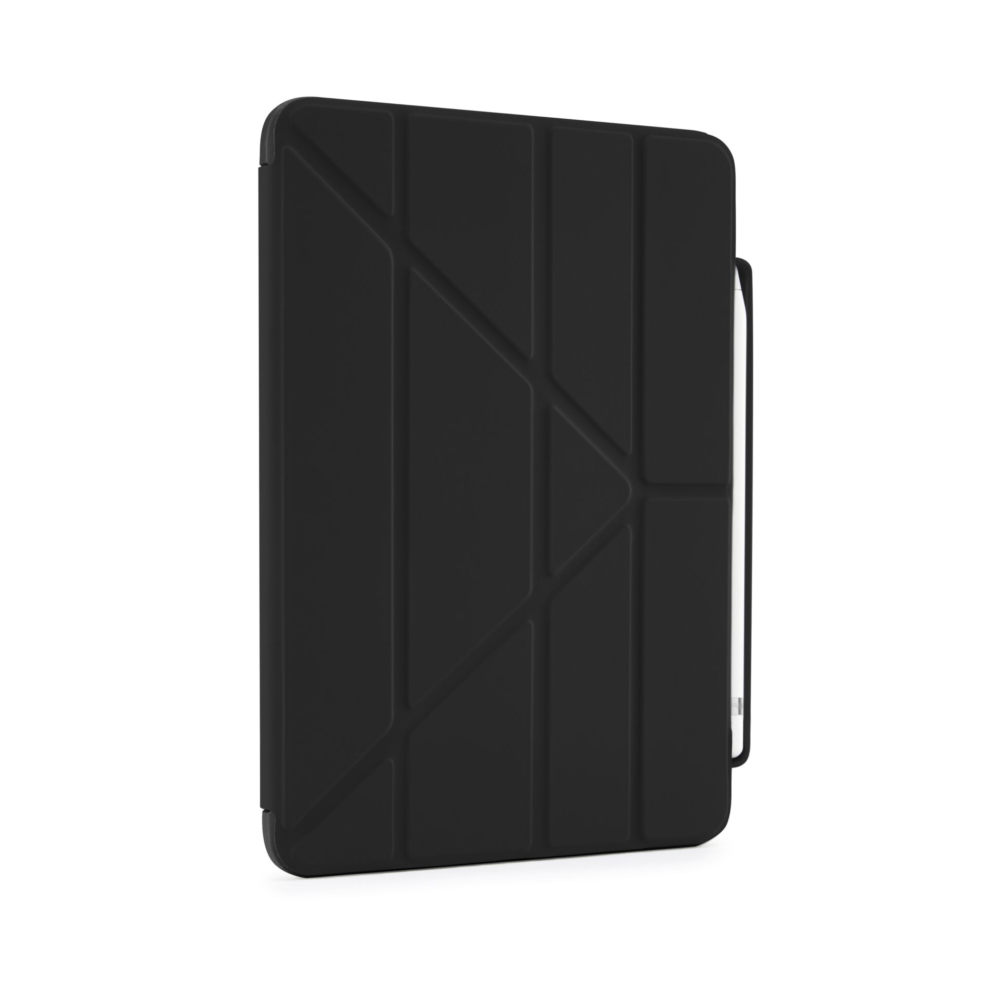 Pipetto Origami No3 Pencil  Case für iPad 11" (A16) / iPad 10.9" (10. Gen), Schwarz