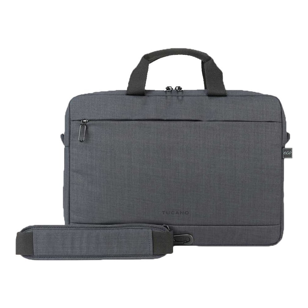 Tucano STOP Tasche für Notebooks bis zu 14", Schwarz, Nylon