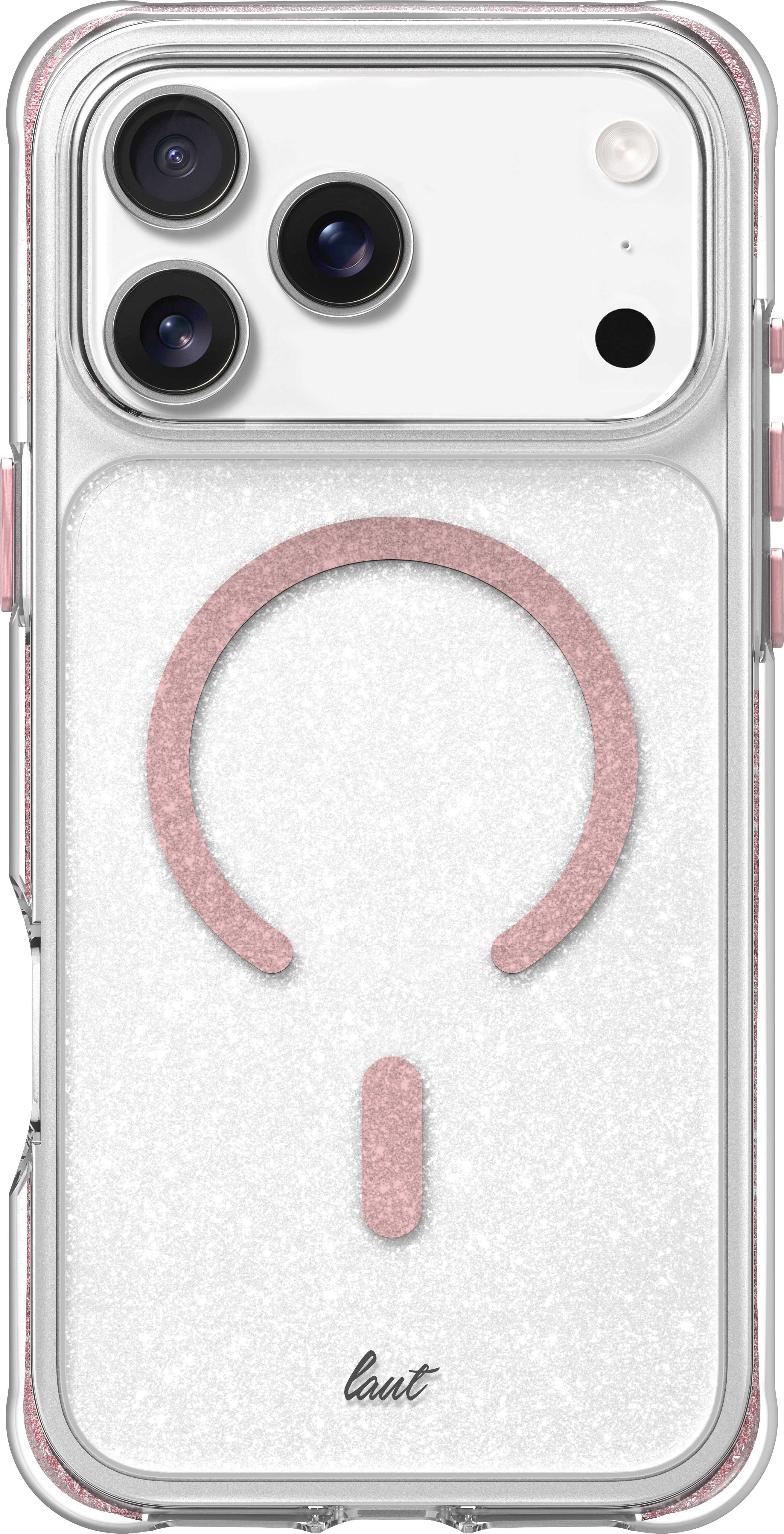 LAUT Aero Sparkle Case für iPhone 17 Pro Max, Crystal Pink