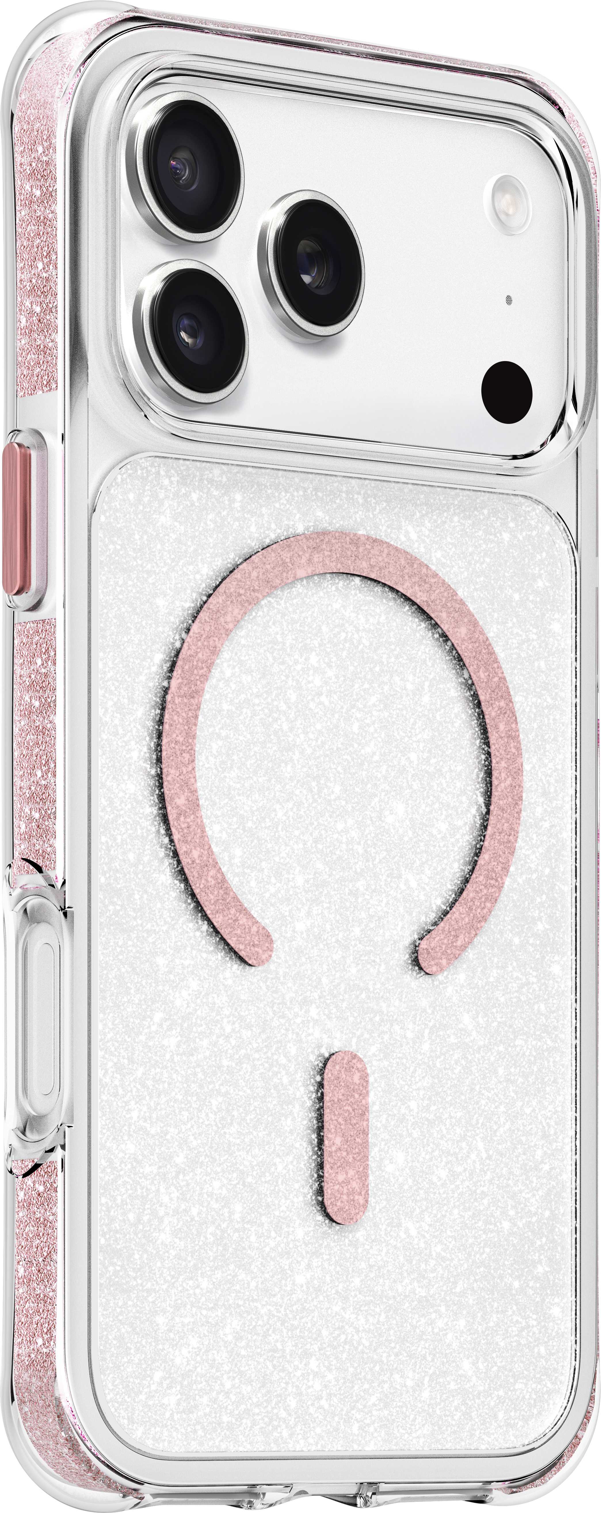 LAUT Aero Sparkle Case für iPhone 17 Pro, Crystal Pink