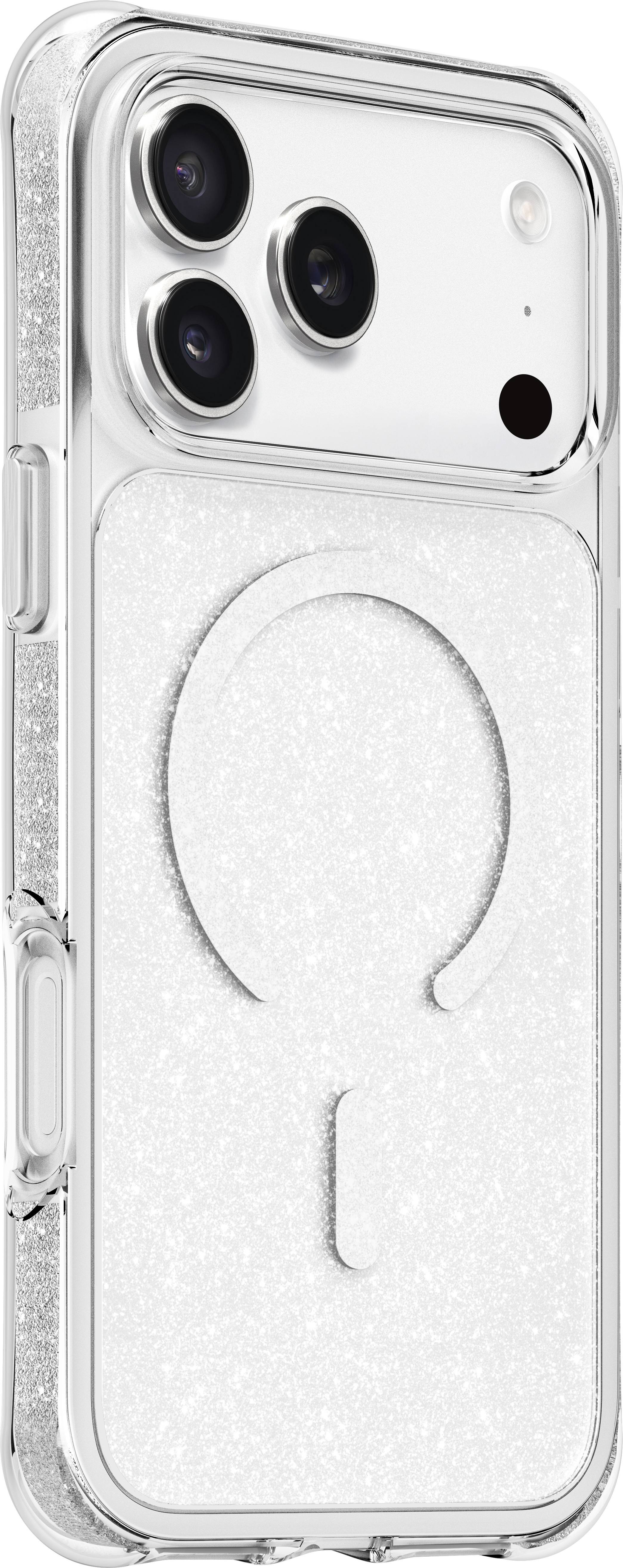 LAUT Aero Sparkle Case für iPhone 17 Pro, Crystal Silver