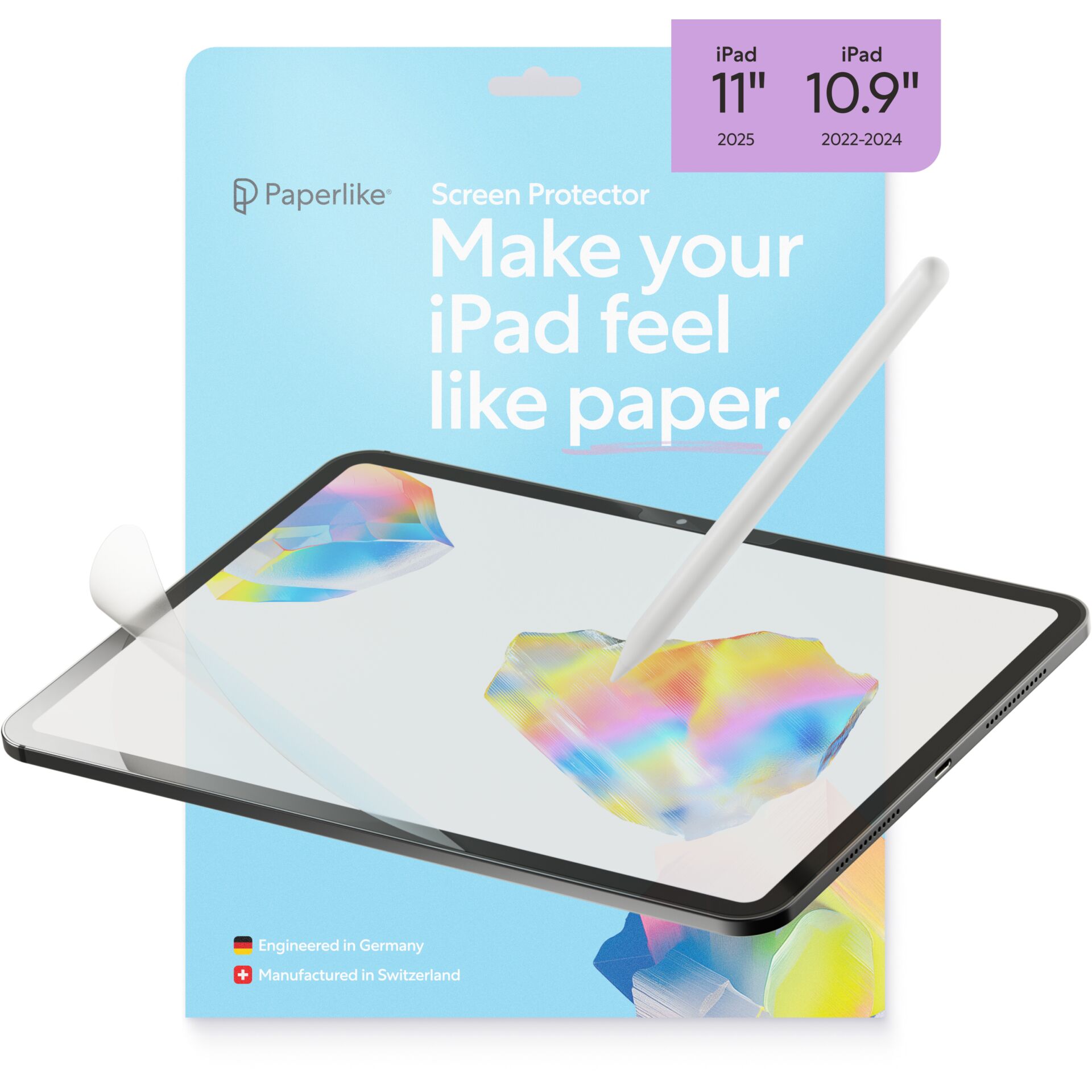 Paperlike 3 Displayschutzfolie für iPad 11" (A16) / iPad 10,9" (10. Gen), 2er-Pack