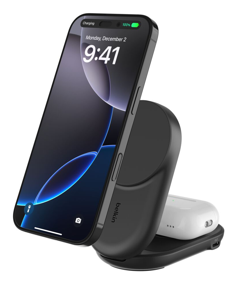 Belkin Wireless Charger mit QI2 (2-in-1), Schwarz, 25W