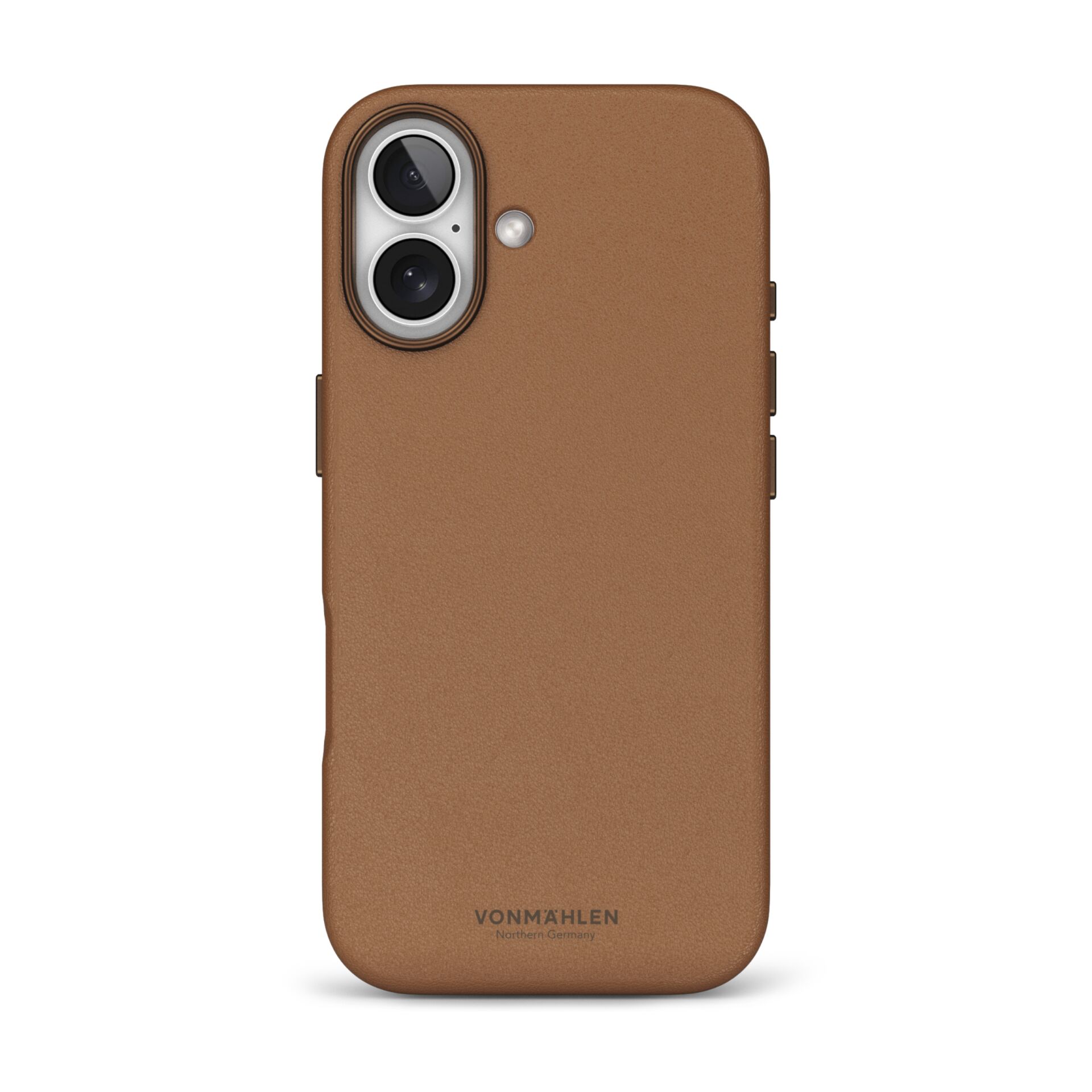Vonmählen Vegan Leder Case für iPhone 17, Braun