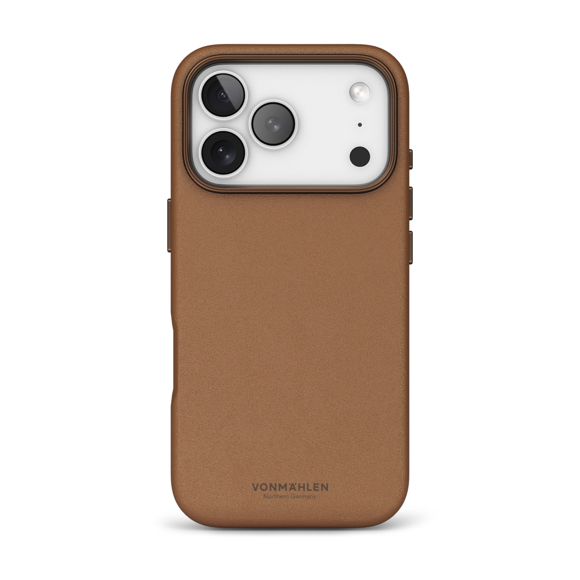 Vonmählen Vegan Leder Case für iPhone 17 Pro, Braun