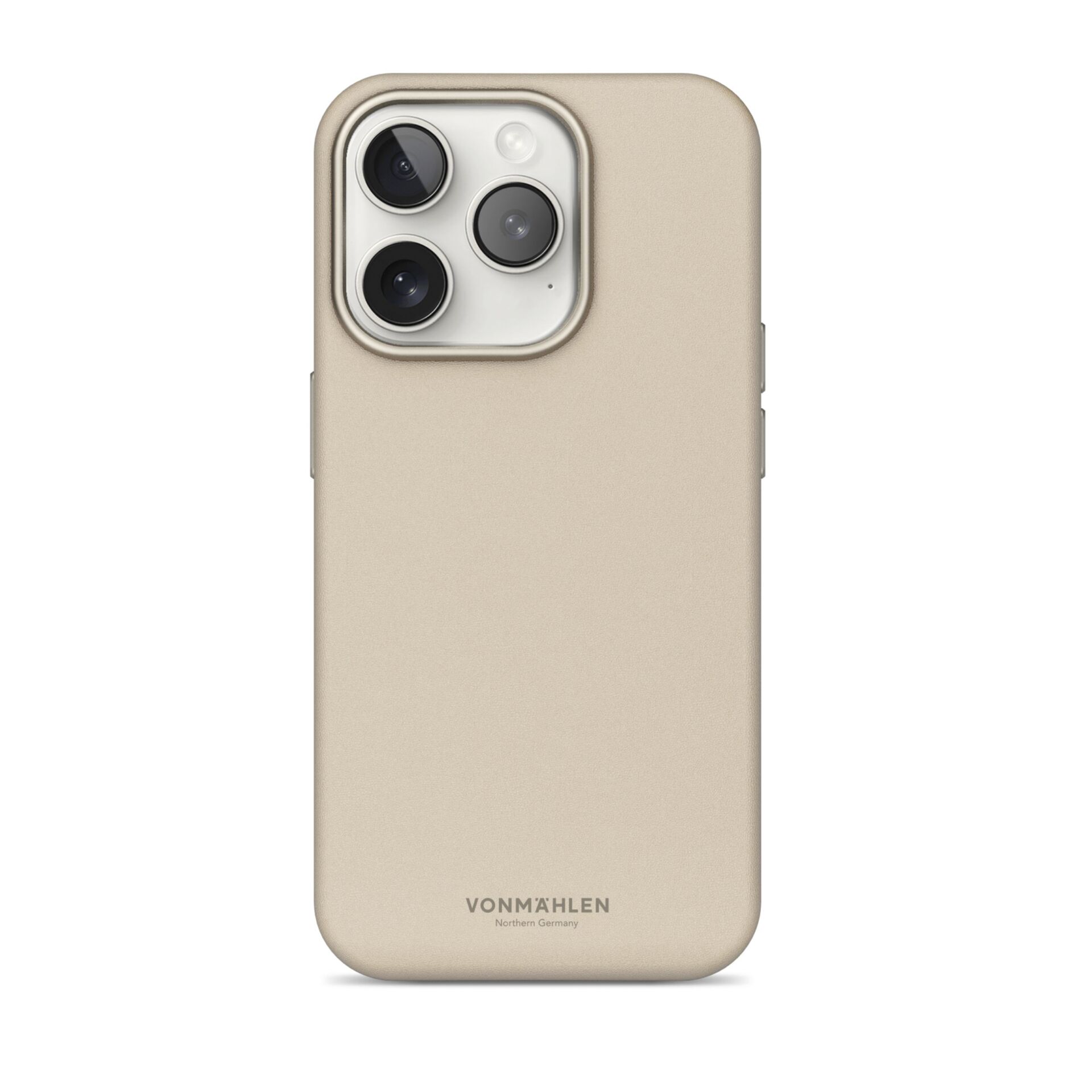 Vonmählen Vegan Leder Case für iPhone 17 Pro, Cream