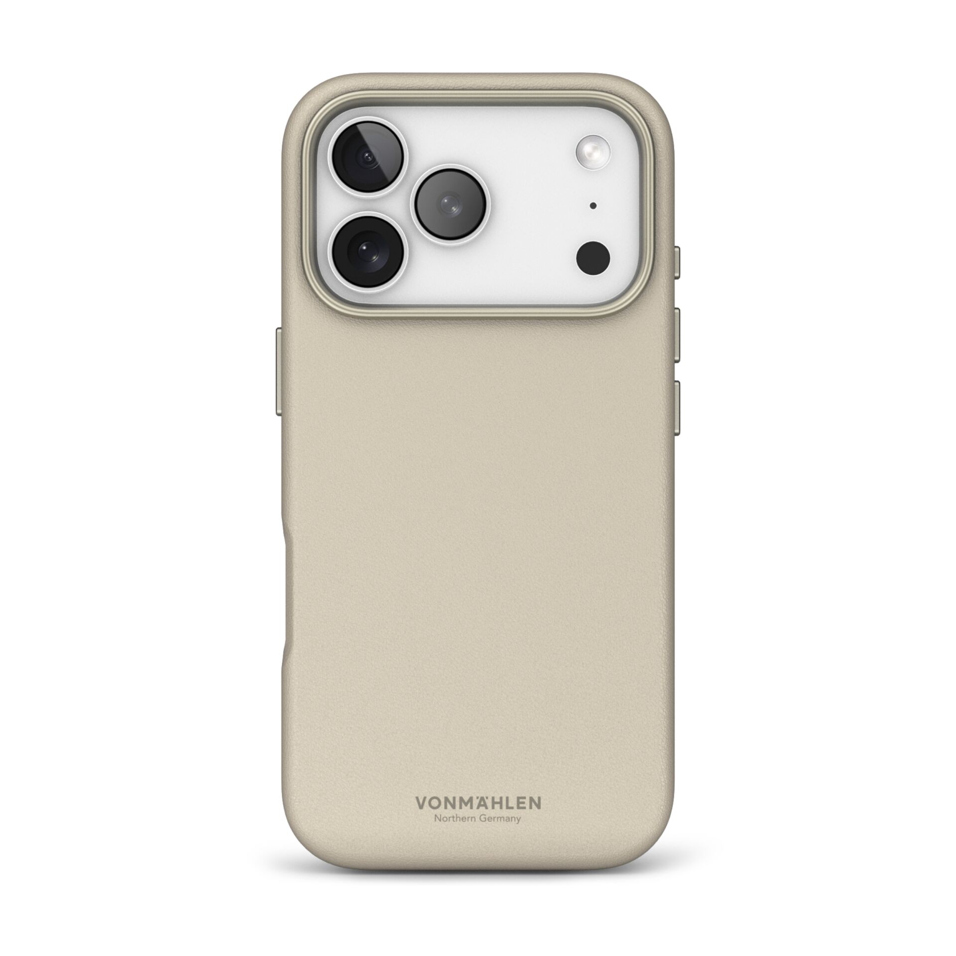Vonmählen Vegan Leder Case für iPhone 17 Pro Max, Cream