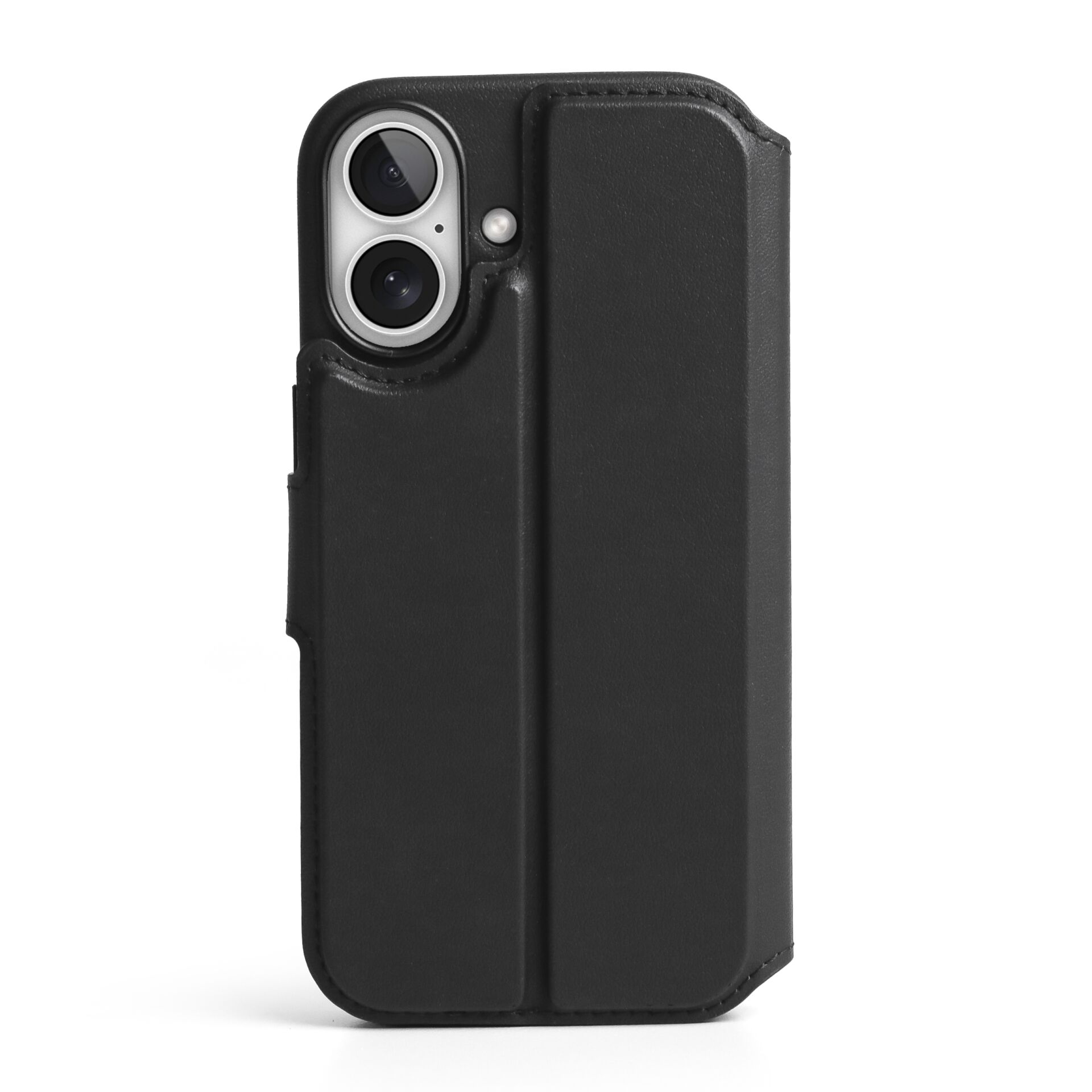 Vonmählen Vegan Leder Folio für iPhone 17, Schwarz