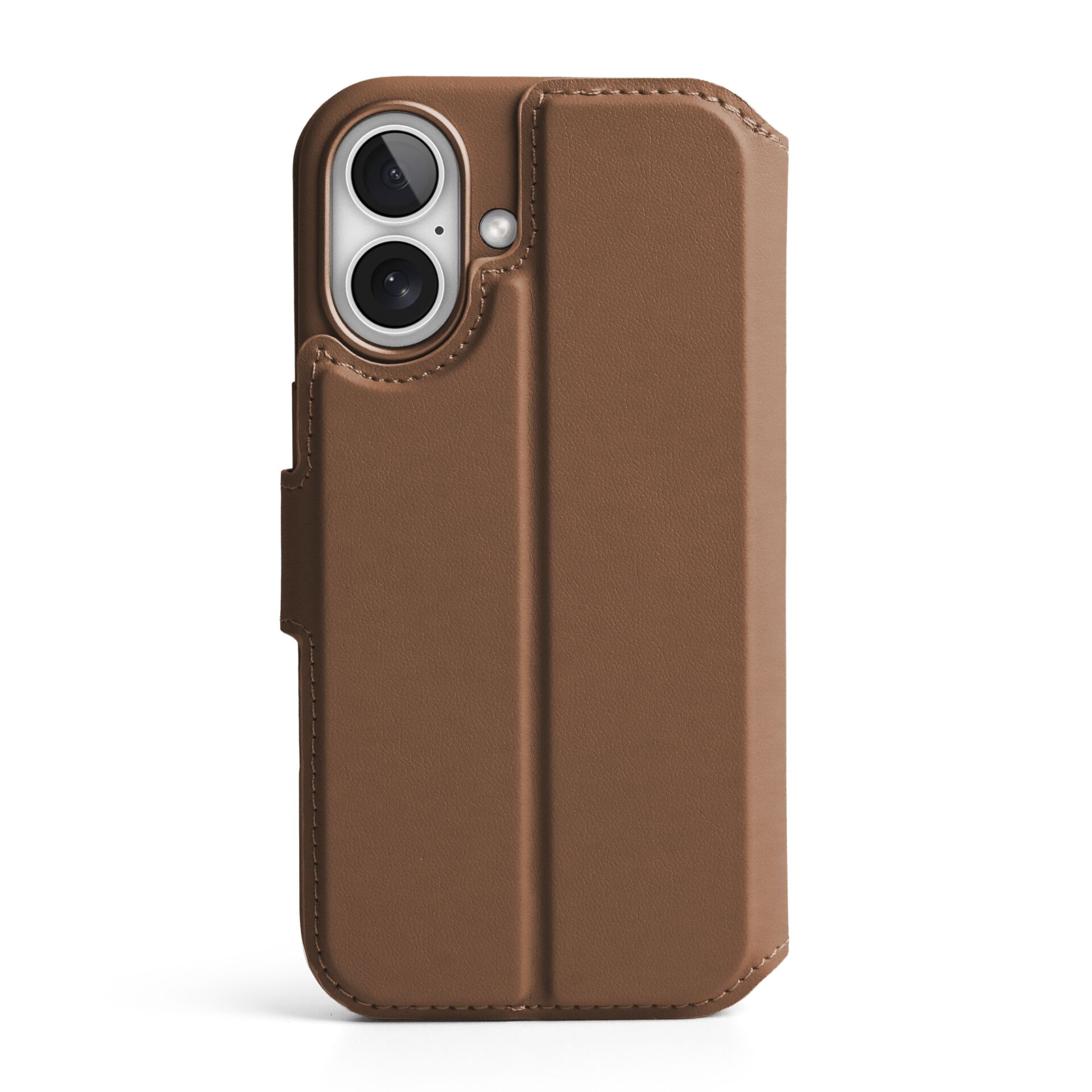 Vonmählen Vegan Leder Folio für iPhone 17, Braun