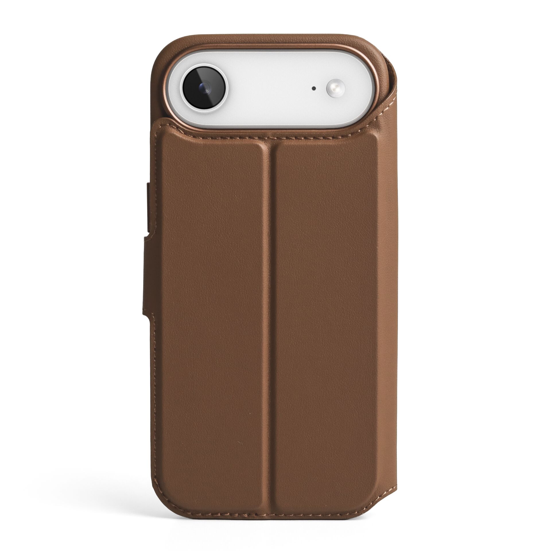 Vonmählen Vegan Leder Folio für iPhone Air, Braun