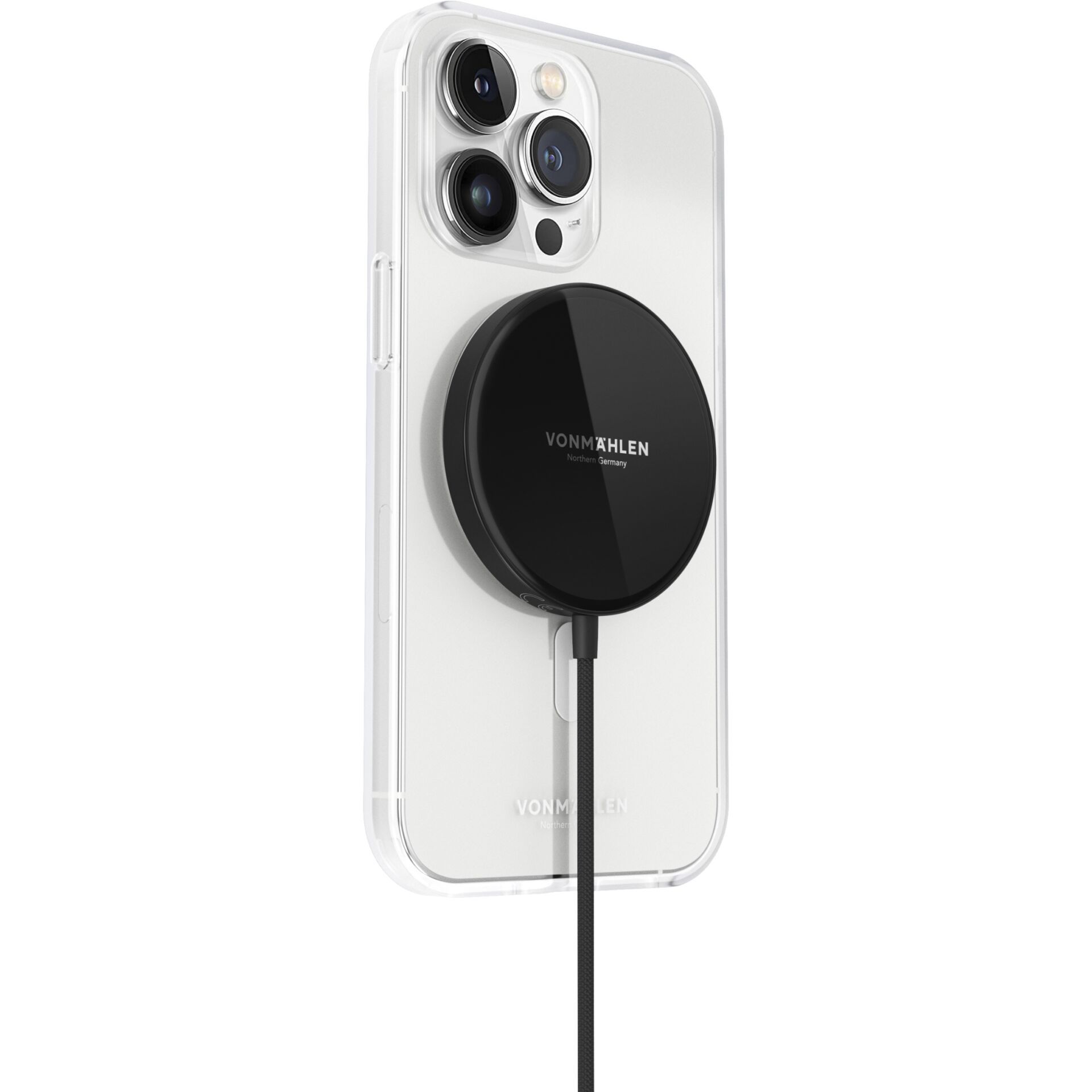 Vonmählen Aura Mini Wireless Ladepad, Schwarz, 1,5m, 15W