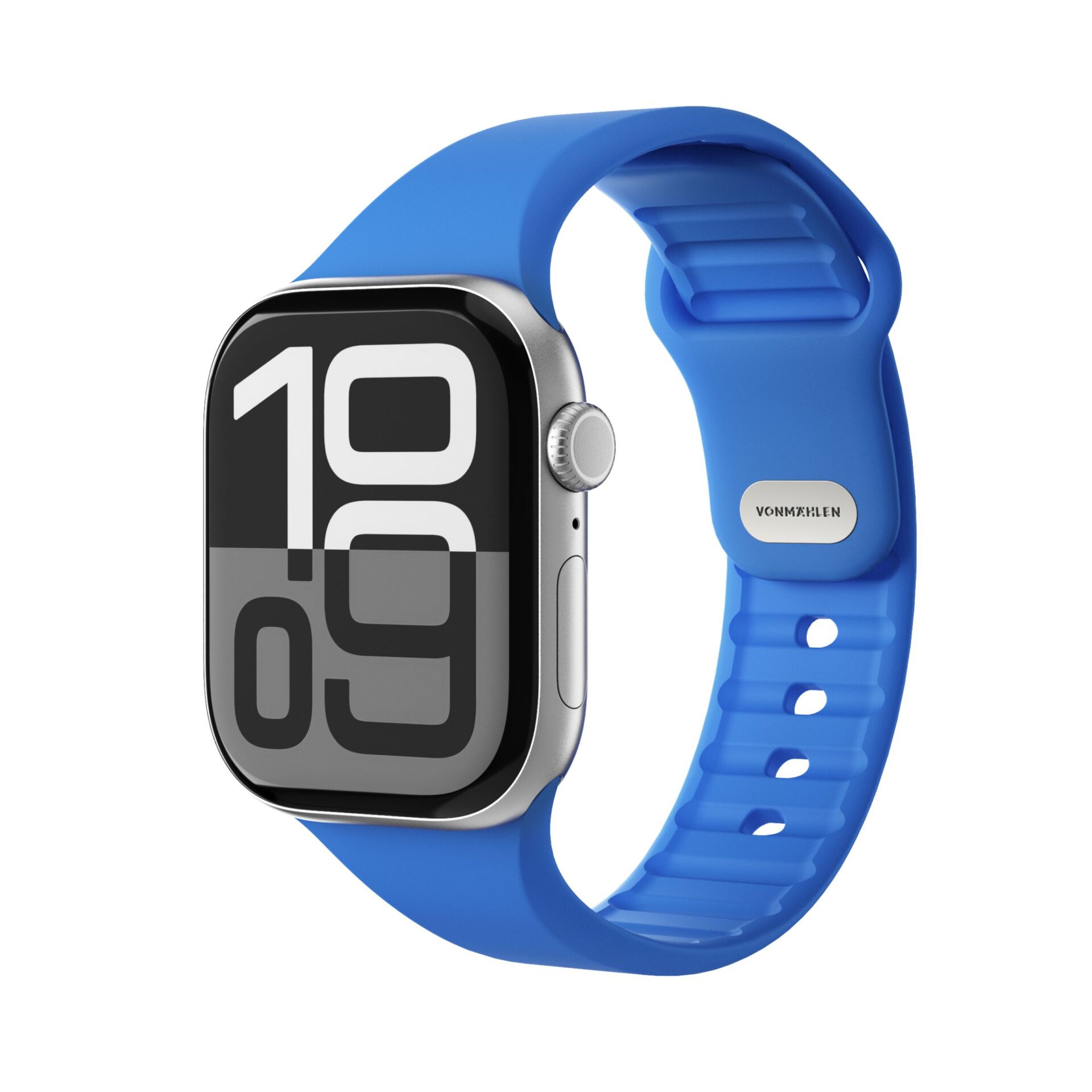 Vonmählen Classic Band für Apple Watch, Blau, 38/40/41/42mm (Series 10/11), Silikon