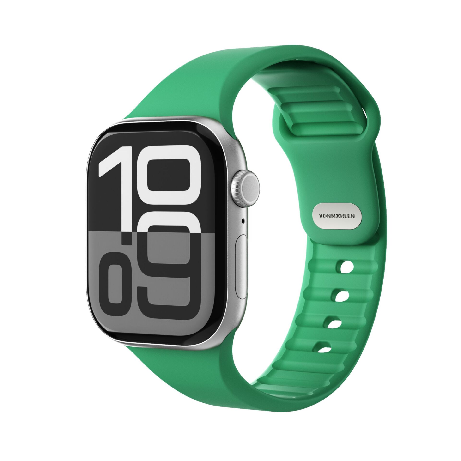 Vonmählen Classic Band für Apple Watch, Grün, 42 (Series 1/2/3)/44/45/46/49mm, Silikon