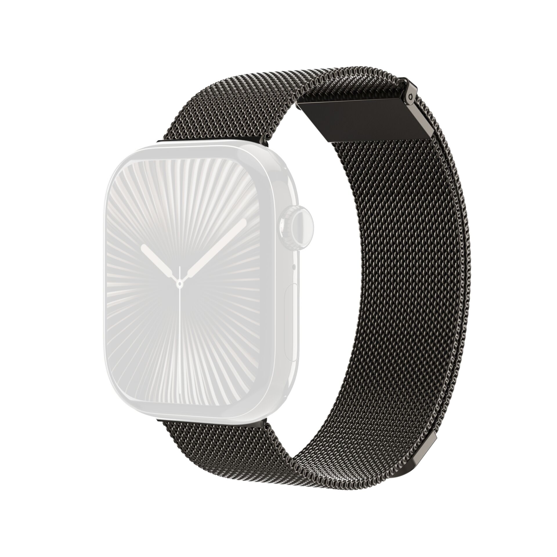 Vonmählen Milanese Loop 2 für Apple Watch 38/40/41/42mm (Series 10/11), Granitgrau, Granitgrau, 38/40/41/42mm (Series 10/11), Edelstahl