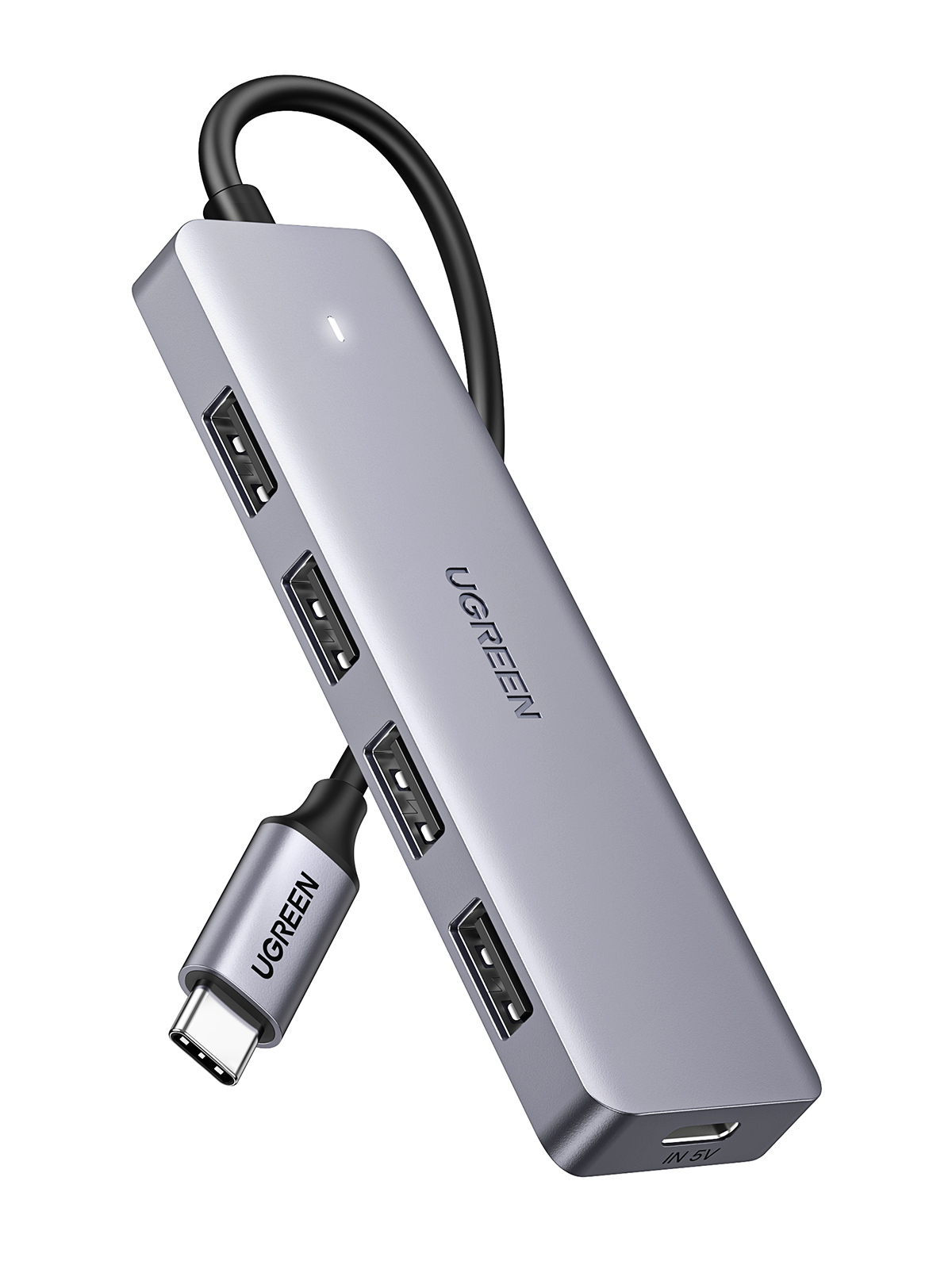 UGREEN CM219 Ultra Slim USB-C Hub (5 in 1), Grau