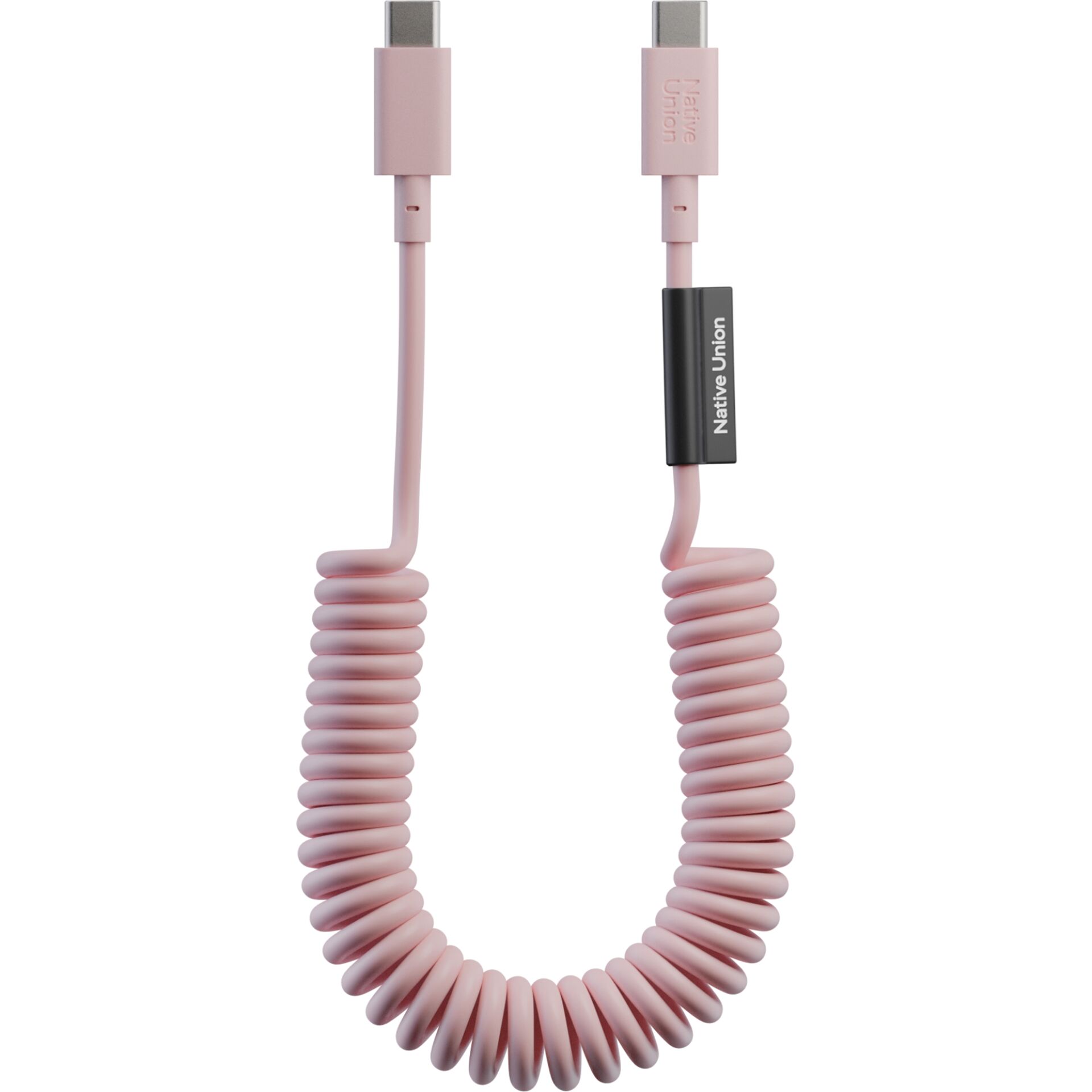 Native Union Pop USB-C auf USB-C Spiralkabel, Candy, 1,2m, 60W