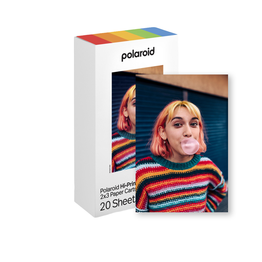 Polaroid Hi Print 2x3 Paper Cartridge Fotoblätter, Mehrfarbig, 20 Blätter
