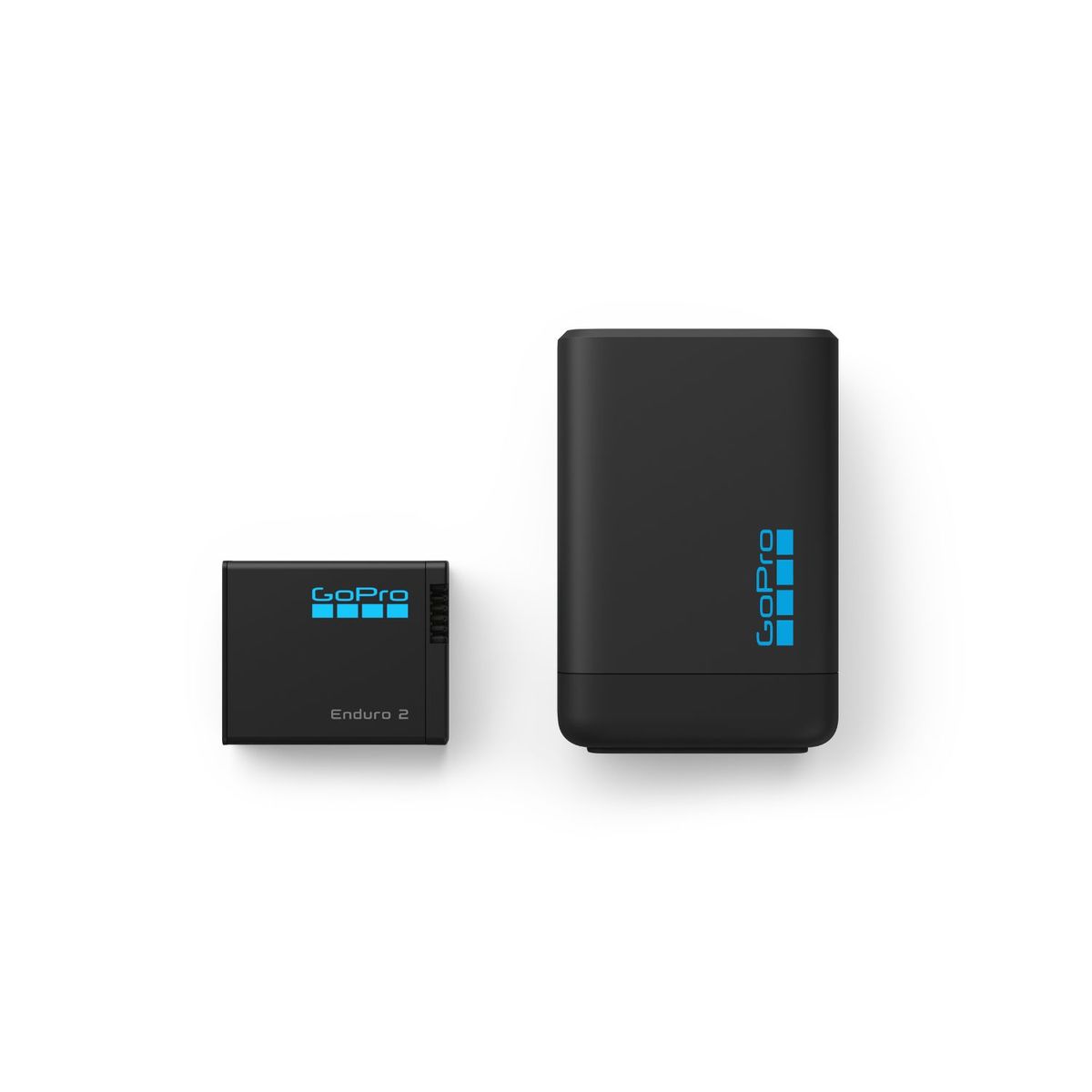 GoPro Doppel Ladegerät + Enduro 2 für Mission 1 und Hero13, Schwarz