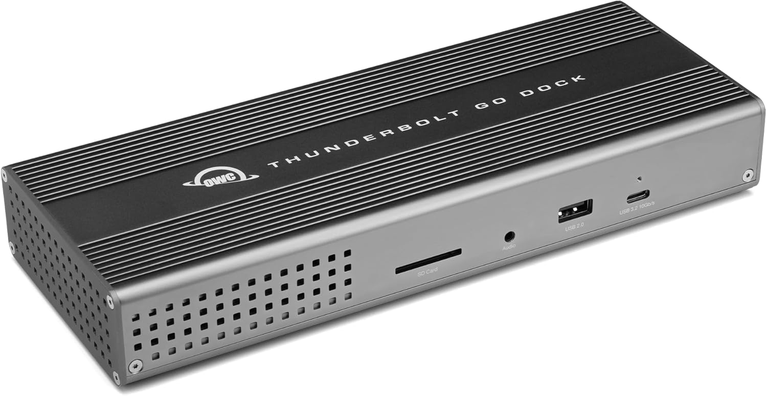 OWC Go Thunderbolt 4 Dock (9 in 1), Silber, 120W
