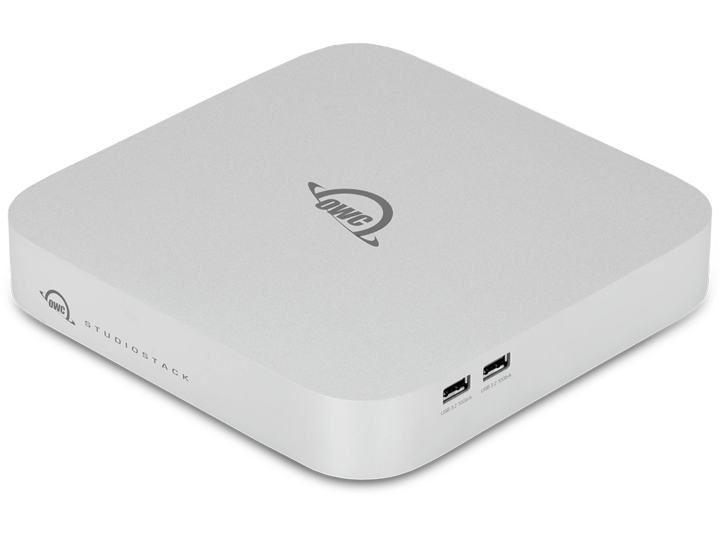 OWC Studio Stack Thunderbolt 5 Stapelbares Erweiterungsgehäuse, Weiß, 8TB