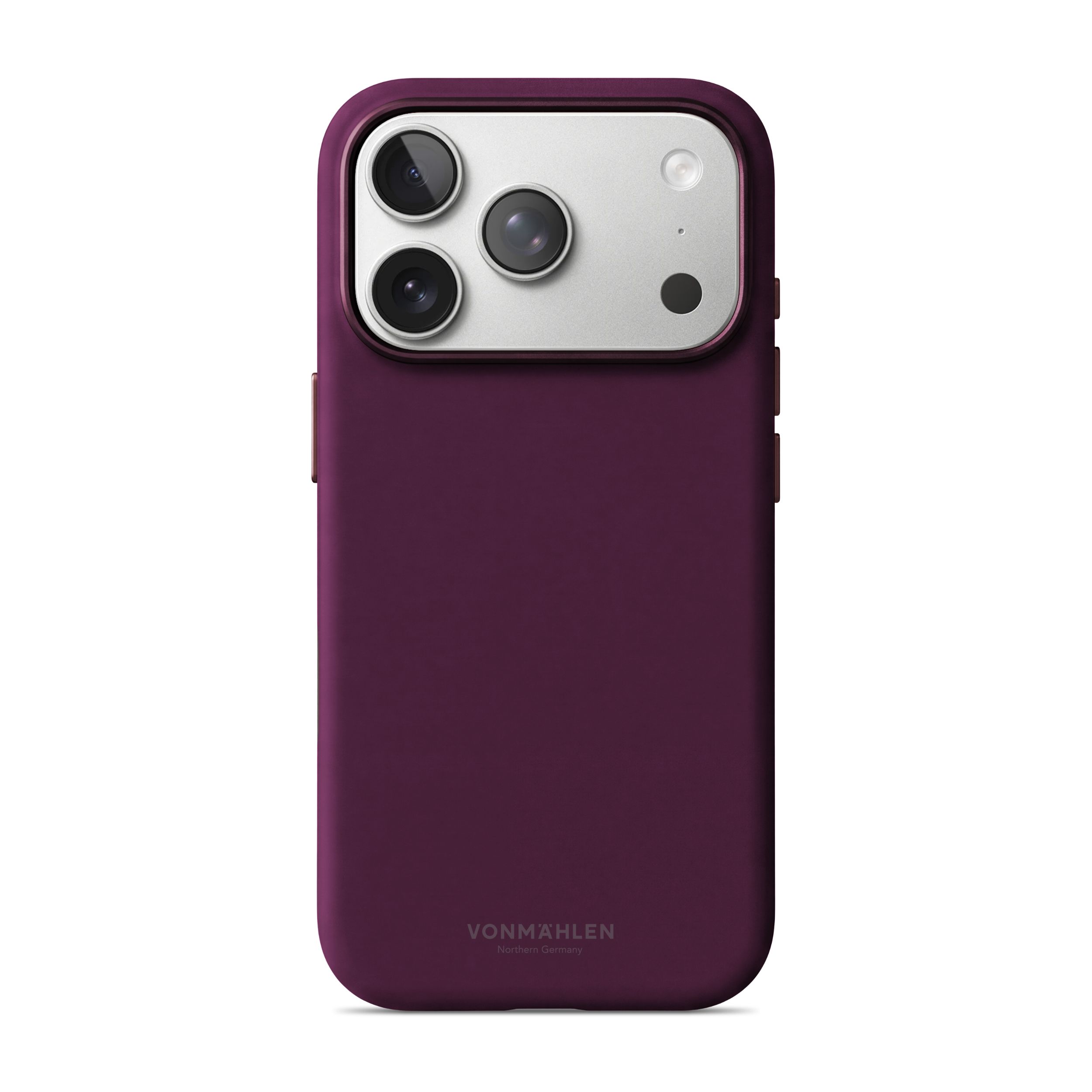 Vonmählen Soft Silikon Case 2 für iPhone 18 Pro / 17 Pro, Burgundy