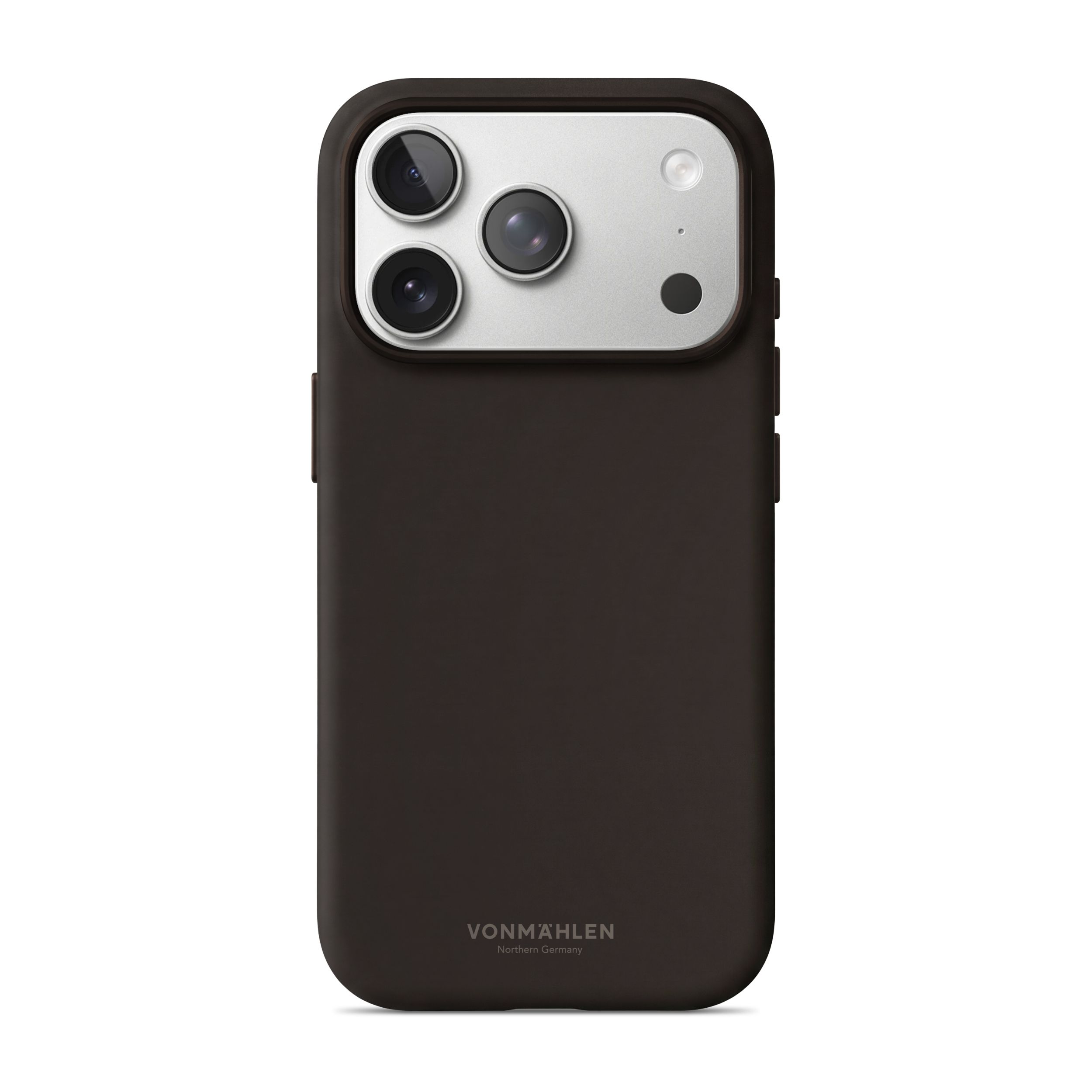 Vonmählen Soft Silikon Case 2 für iPhone 18 Pro / 17 Pro, Dunkelbraun