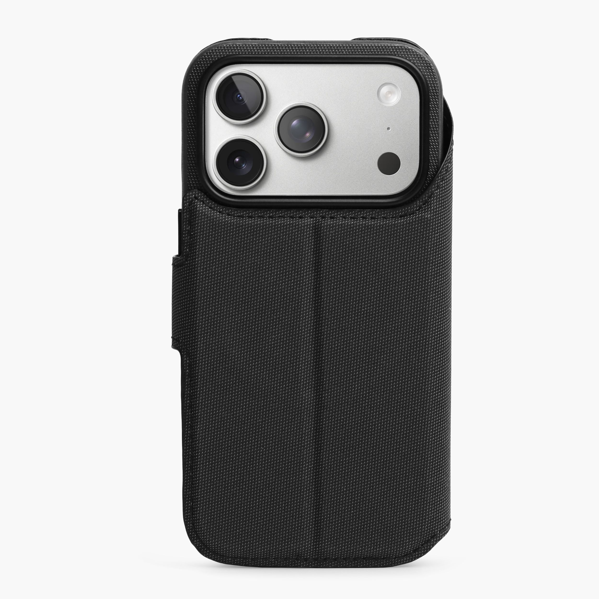 Vonmählen Fabric Folio für iPhone 18 Pro/ 17 Pro, Schwarz