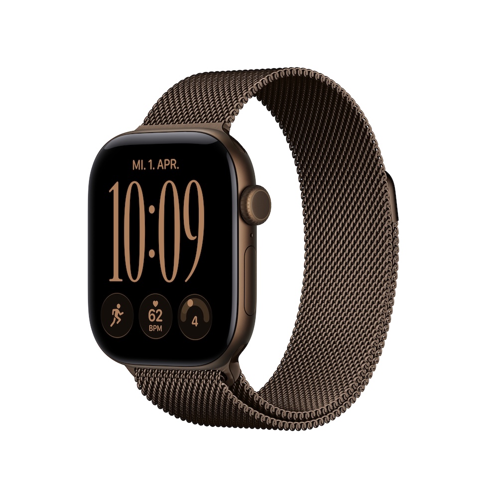 Apple Watch Series 12 Milanaise Loop, Dunkelbronze, Dunkelbronze, 42mm, GPS + Cellular