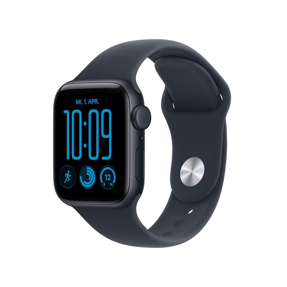 Apple Watch SE 3 2026, Mitternacht, Navyblau, 40mm, GPS + Cellular, S/M