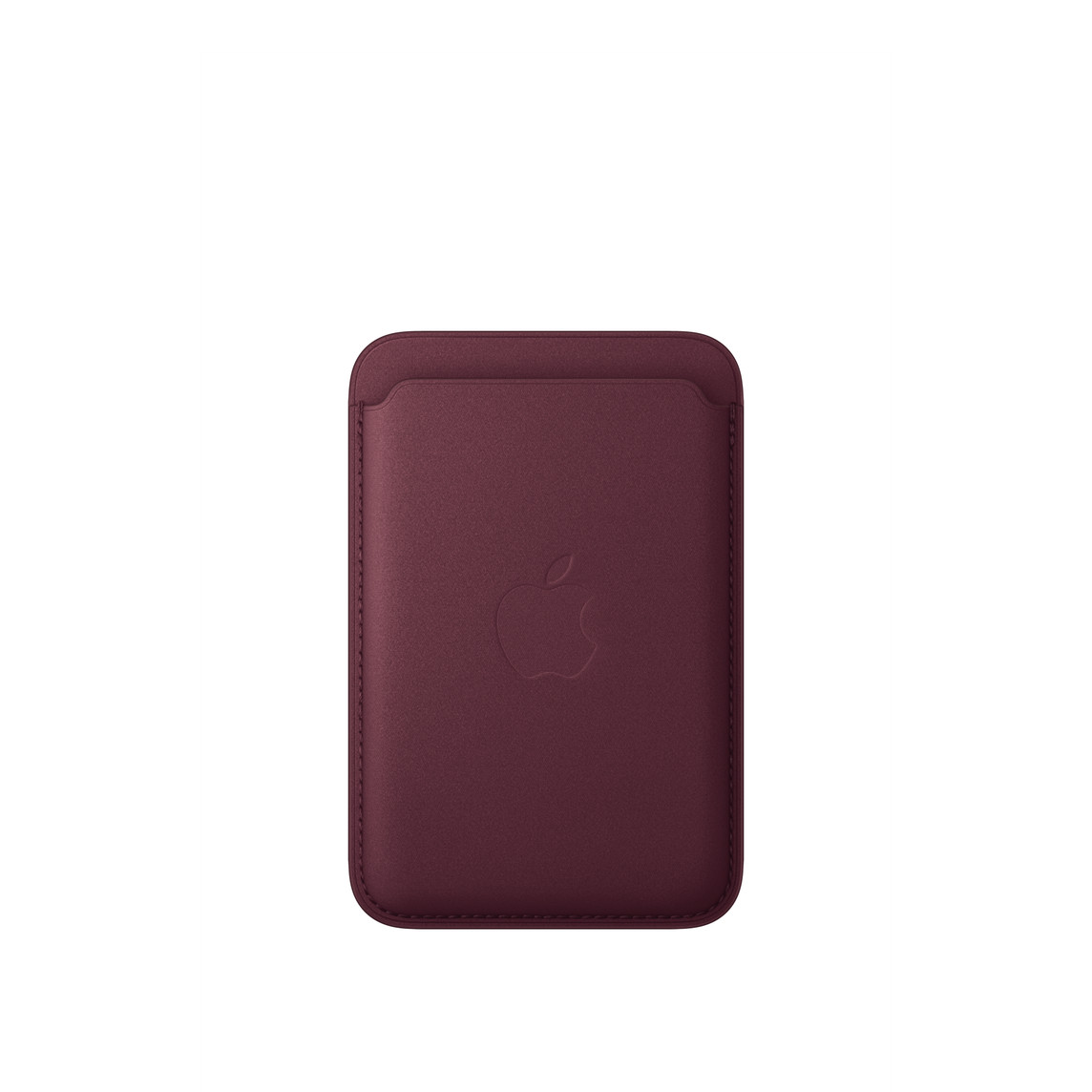 Apple iPhone Feingewebe Wallet mit MagSafe, Burgunder