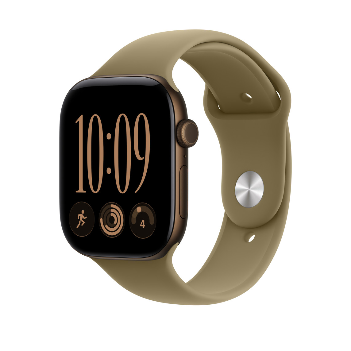 Apple Sportarmband, Oliv, 42mm (Series 10/11/12), S/M